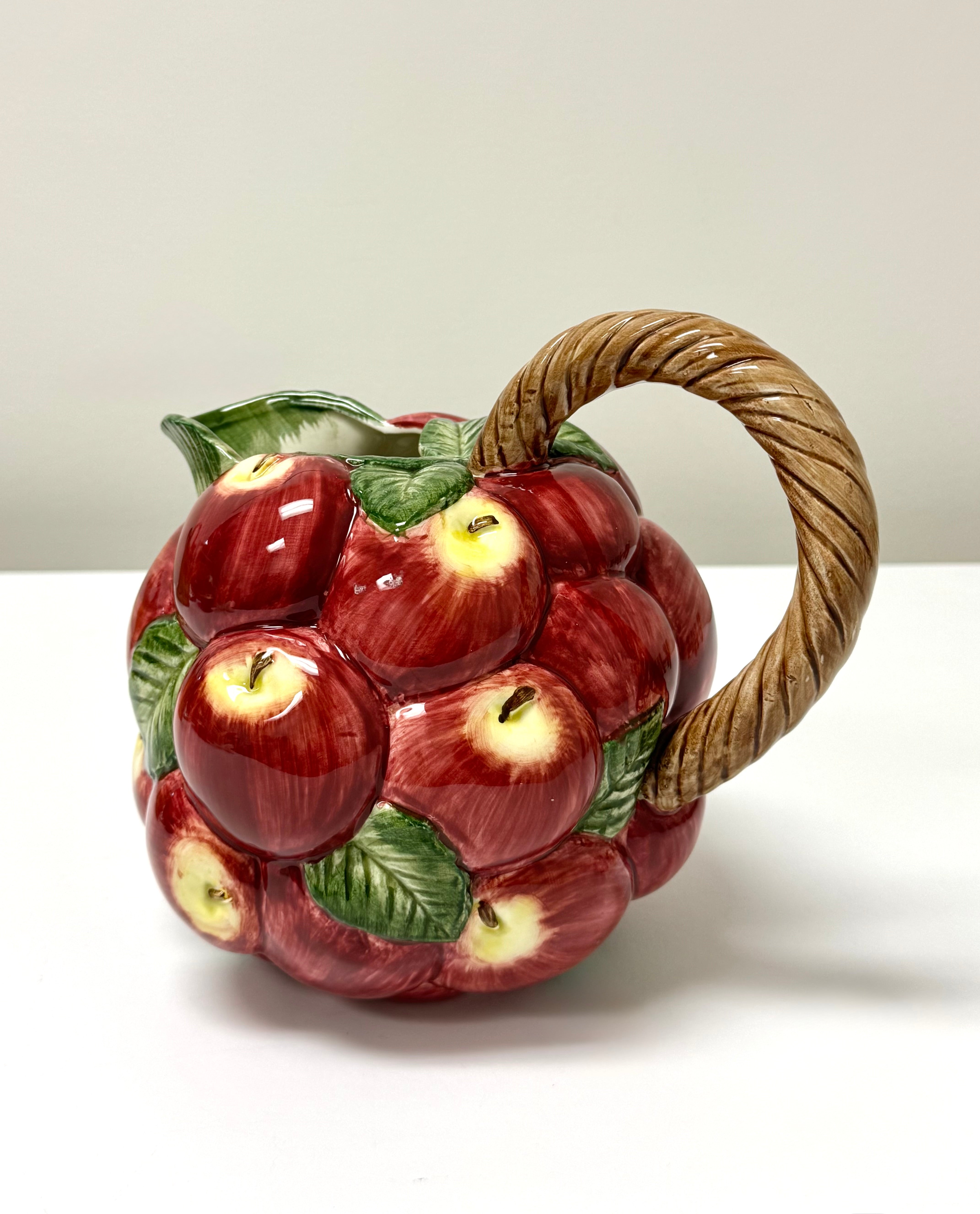 Vintage FITZ & FLOYD Bushels of Apples Pitcher