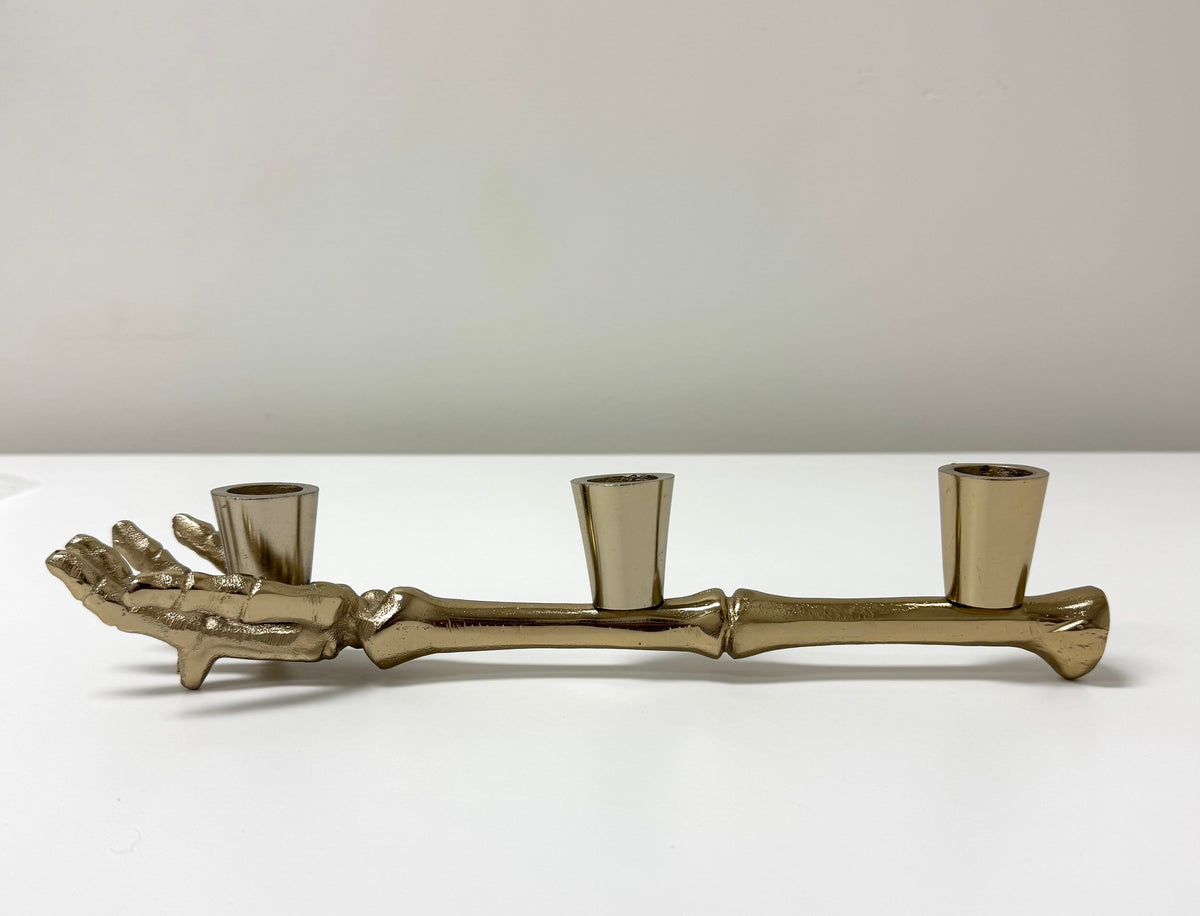 Skeleton Hand Candle Holder