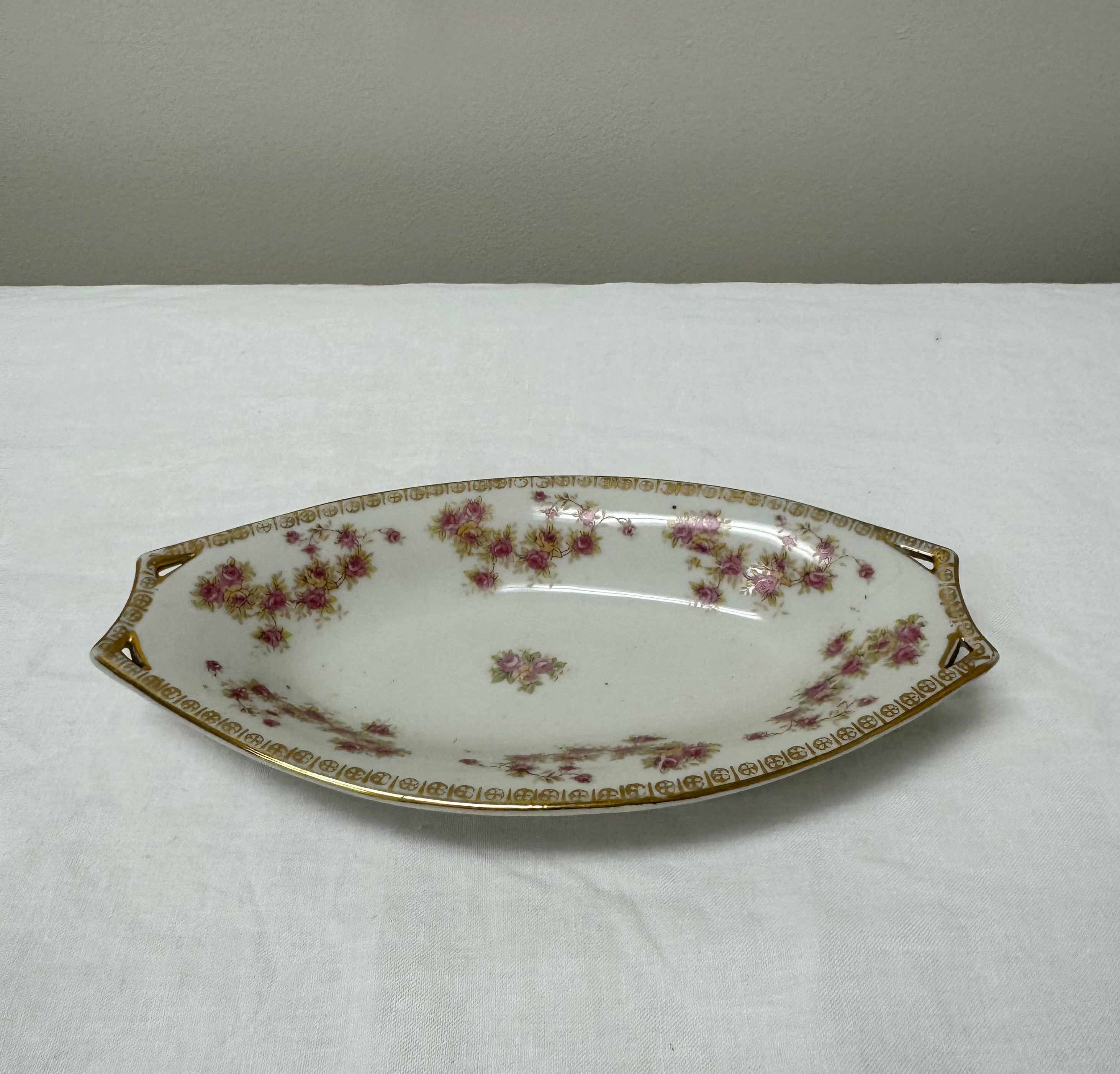 Antique NIPPON 'Bridal Rose' Dish