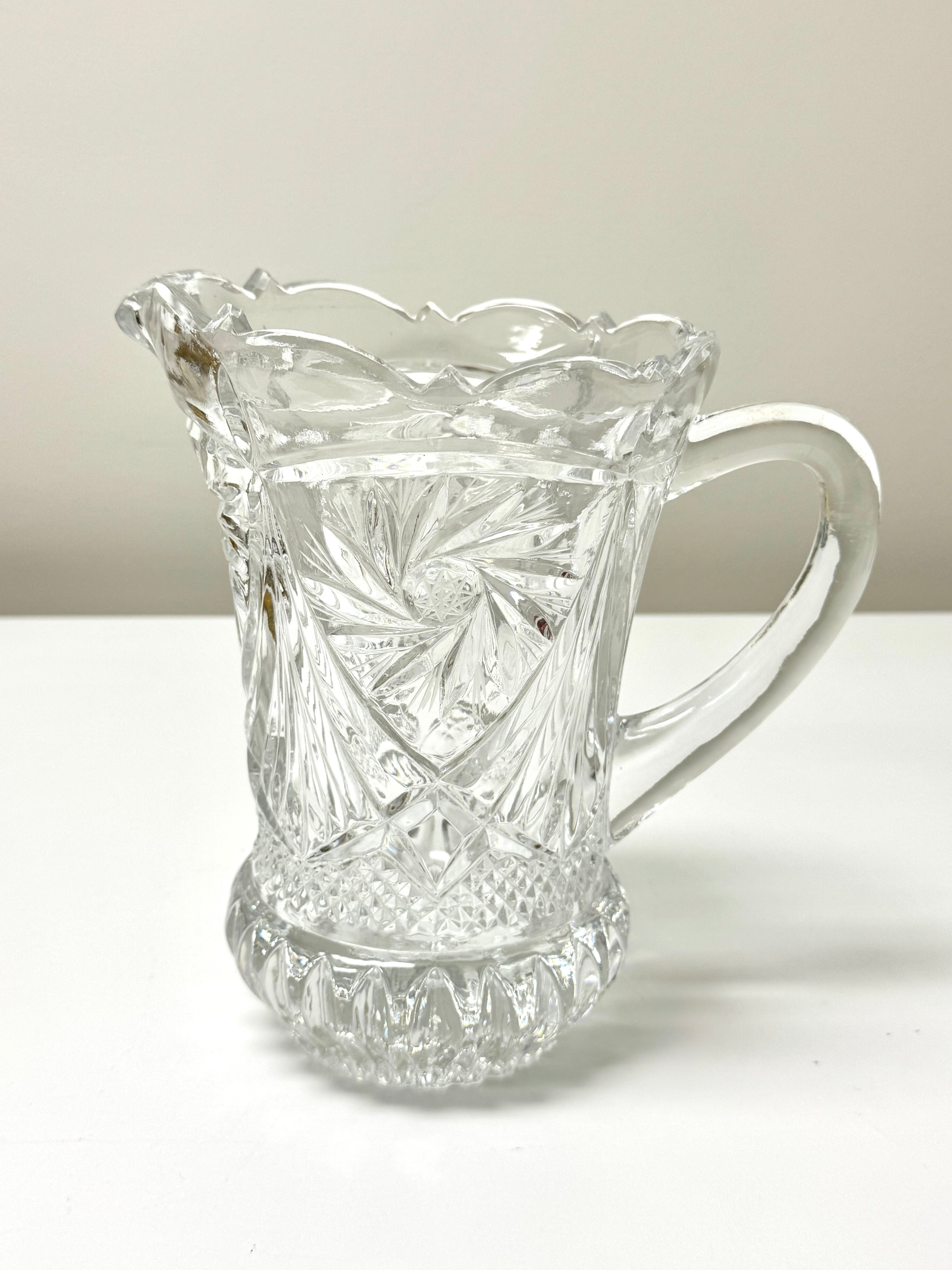 Pinwheel Crystal Pitcher