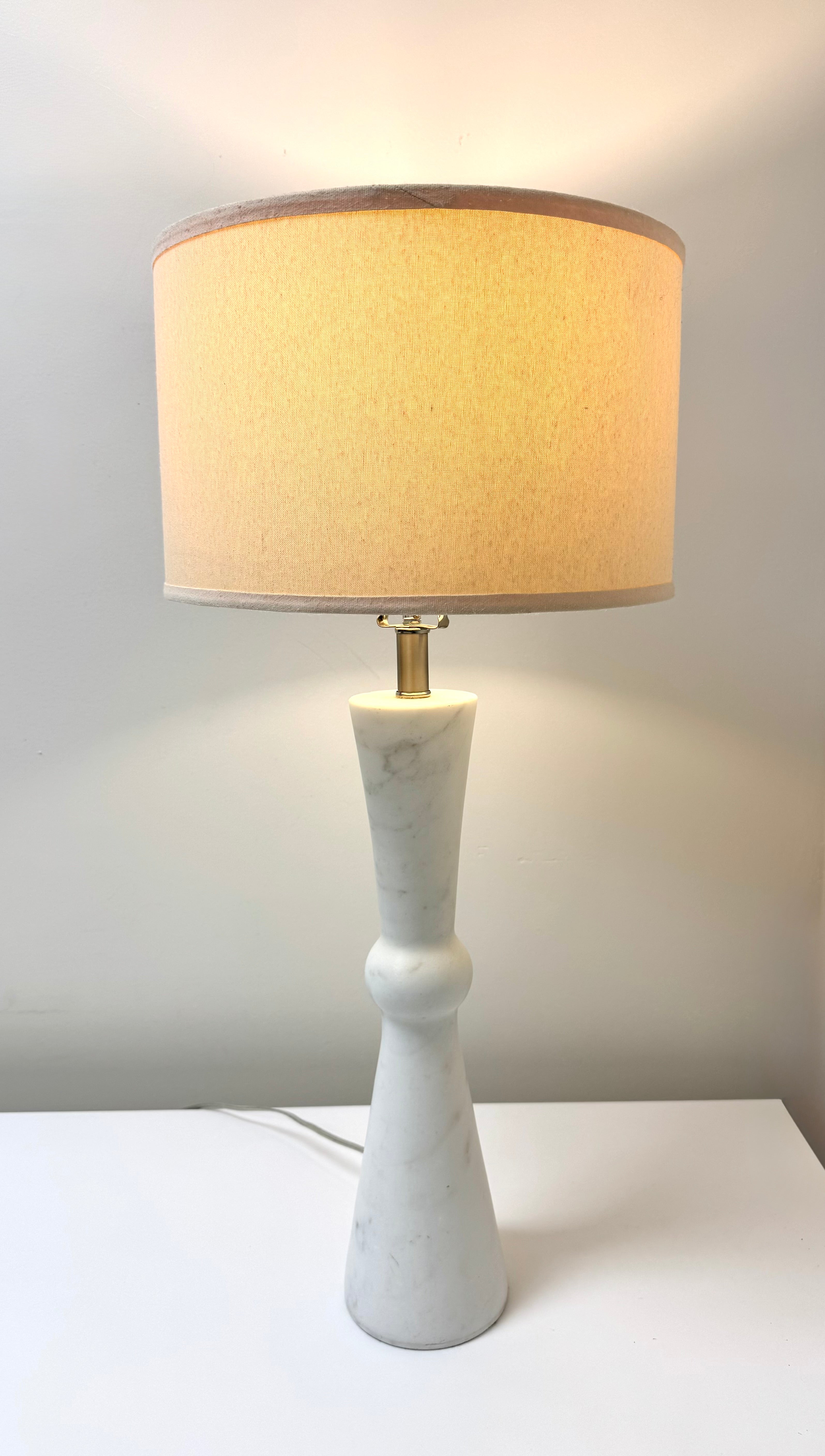 White Marble Bowtie Lamp