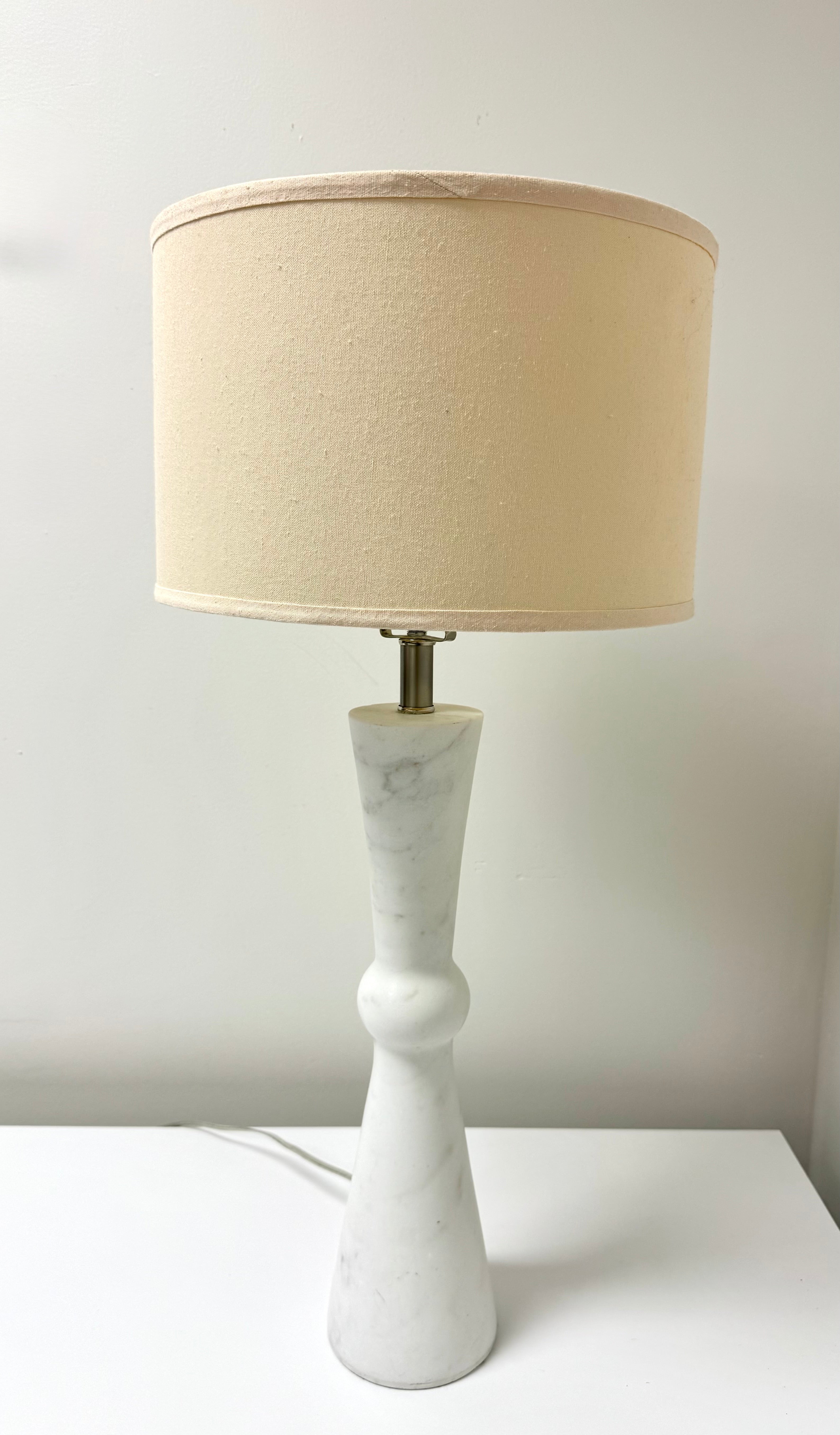 White Marble Bowtie Lamp