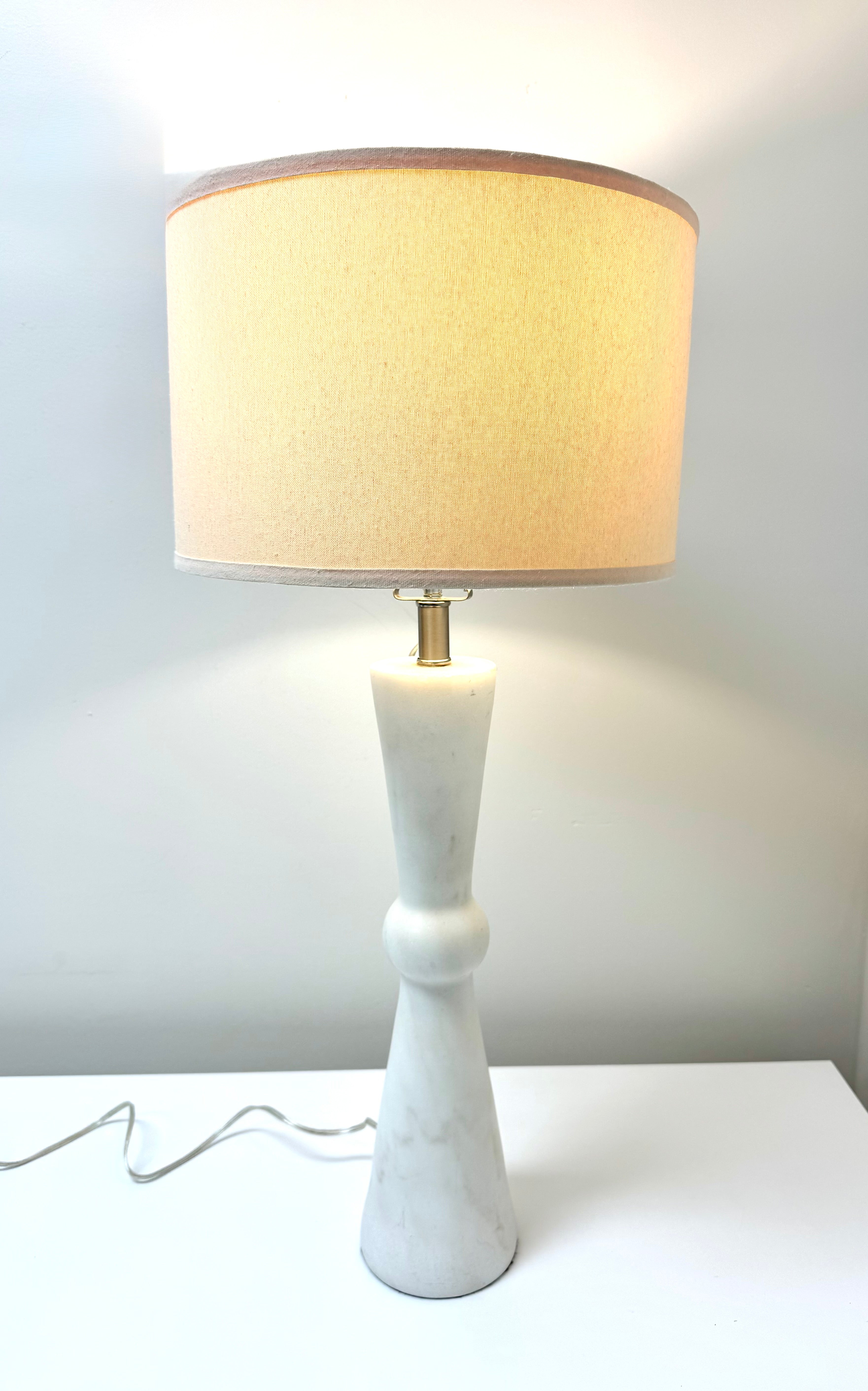White Marble Bowtie Lamp