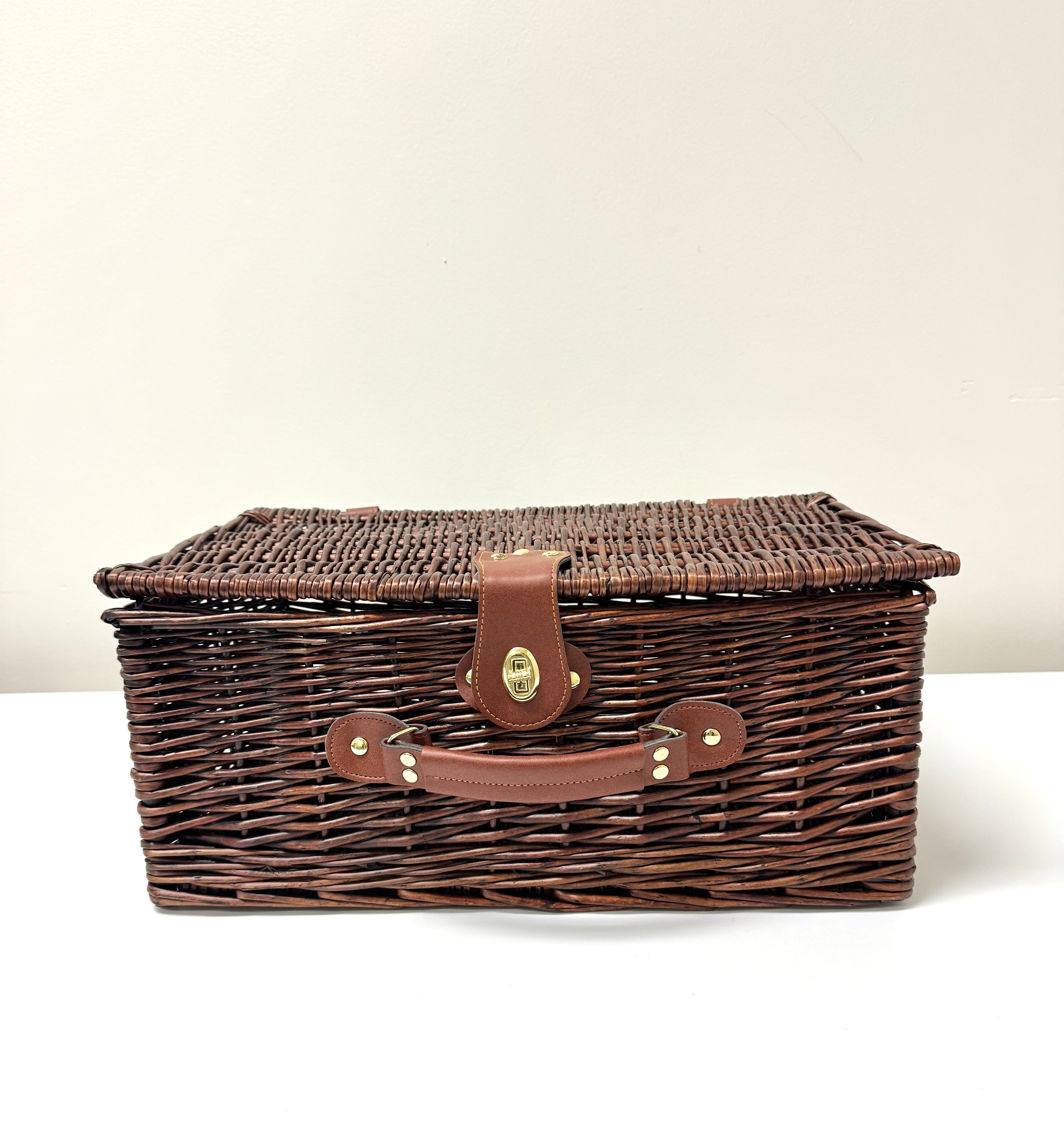 Woven Wicker Picnic Basket
