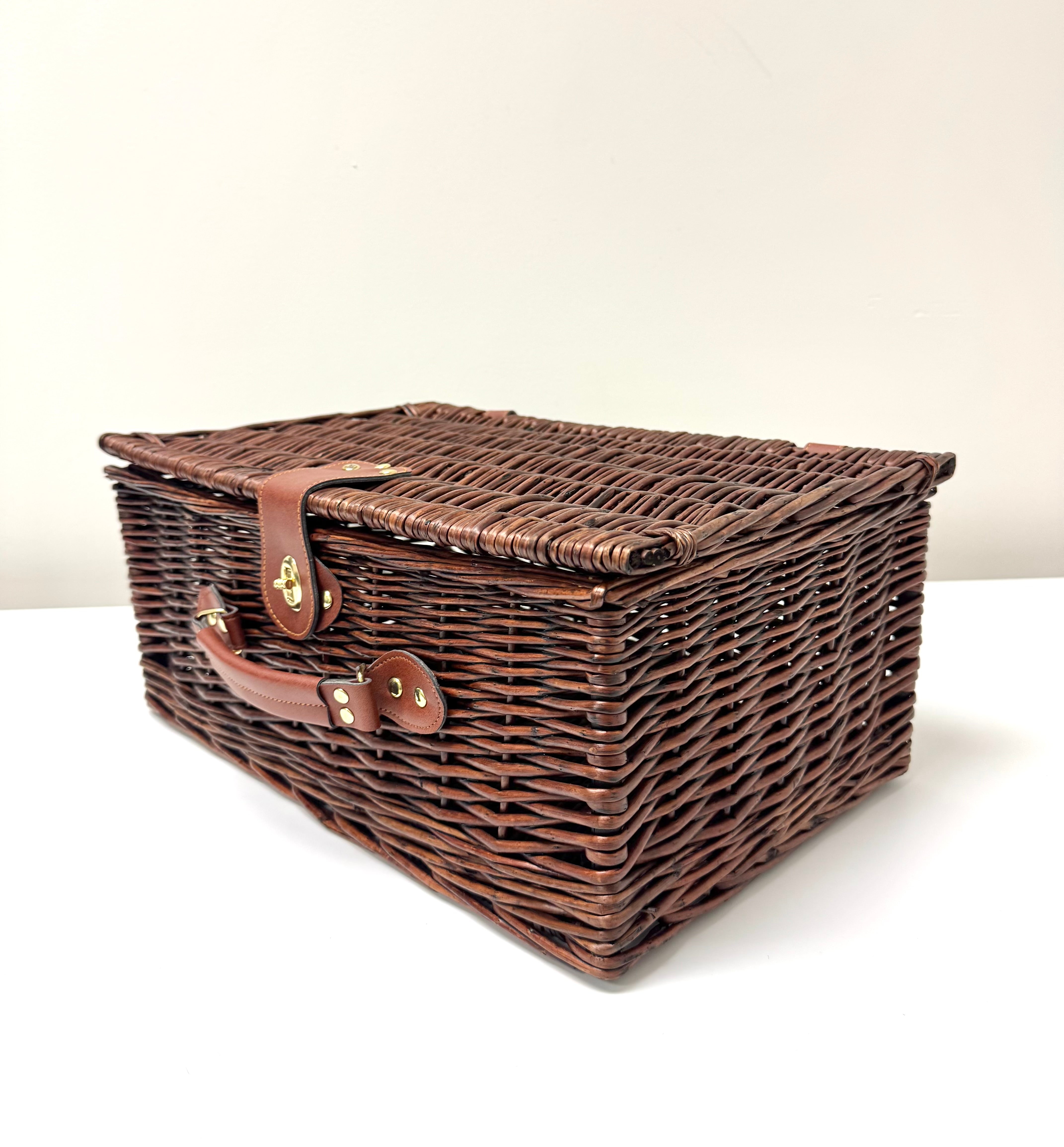 Woven Wicker Picnic Basket