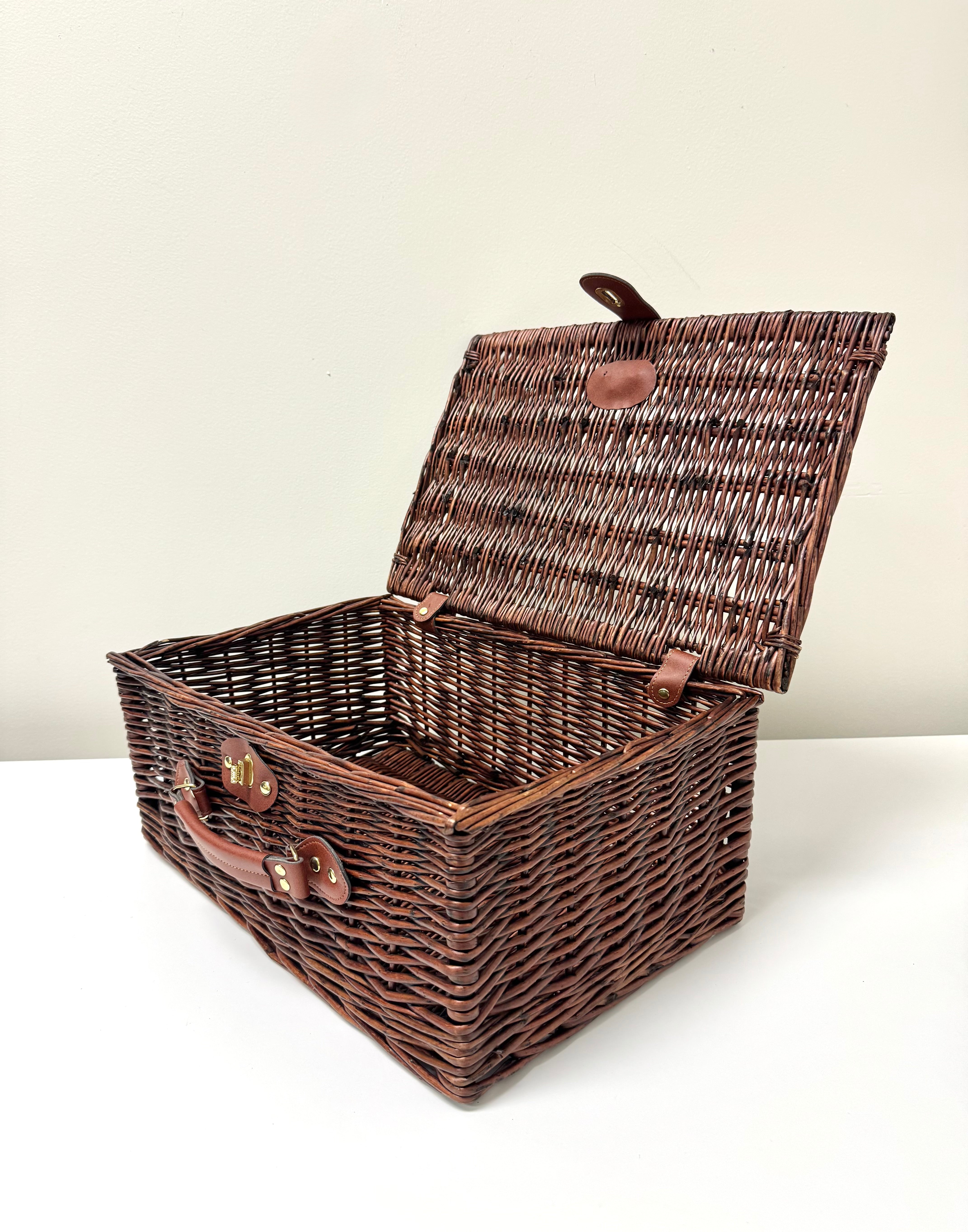 Woven Wicker Picnic Basket