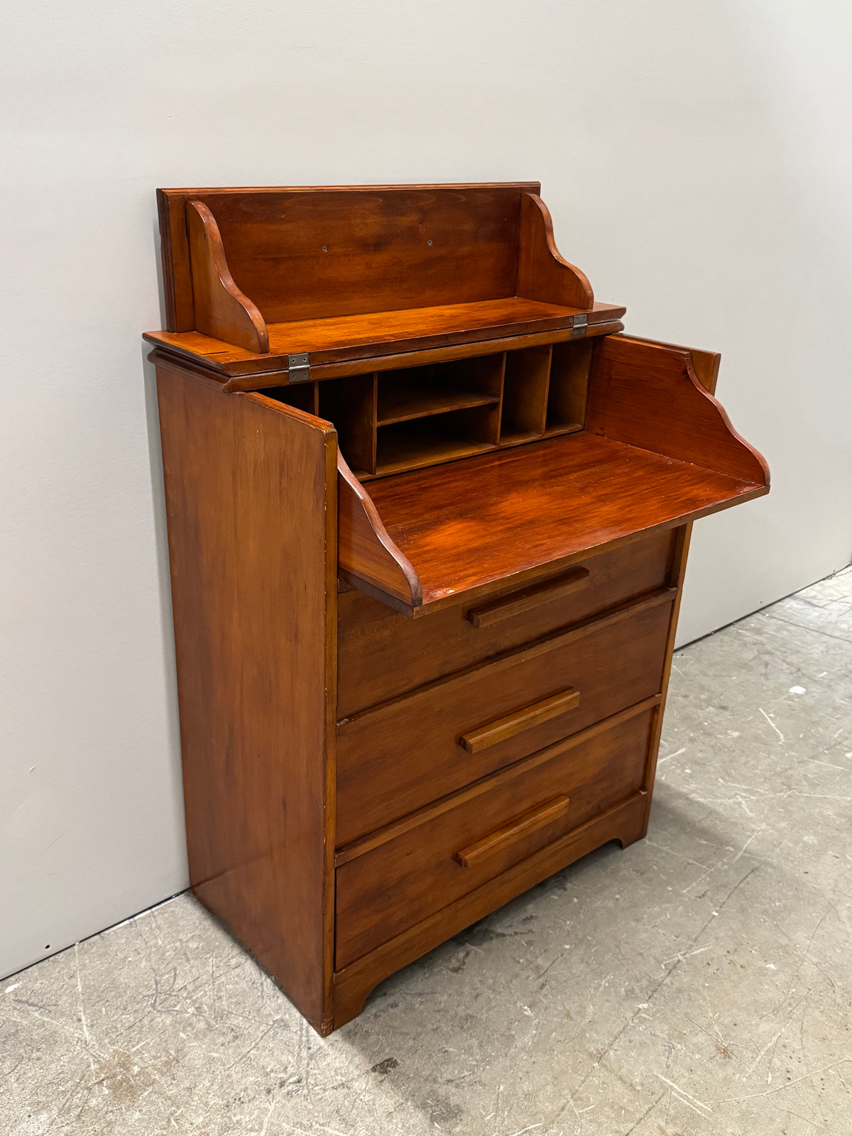 *HOLD* Vintage Drop-front Secretary Chest