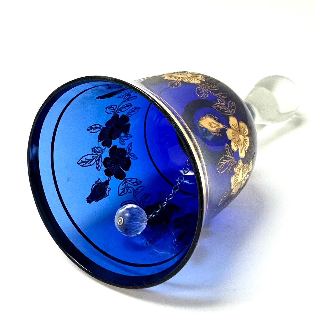 Cobalt Crystal Dinner Bell