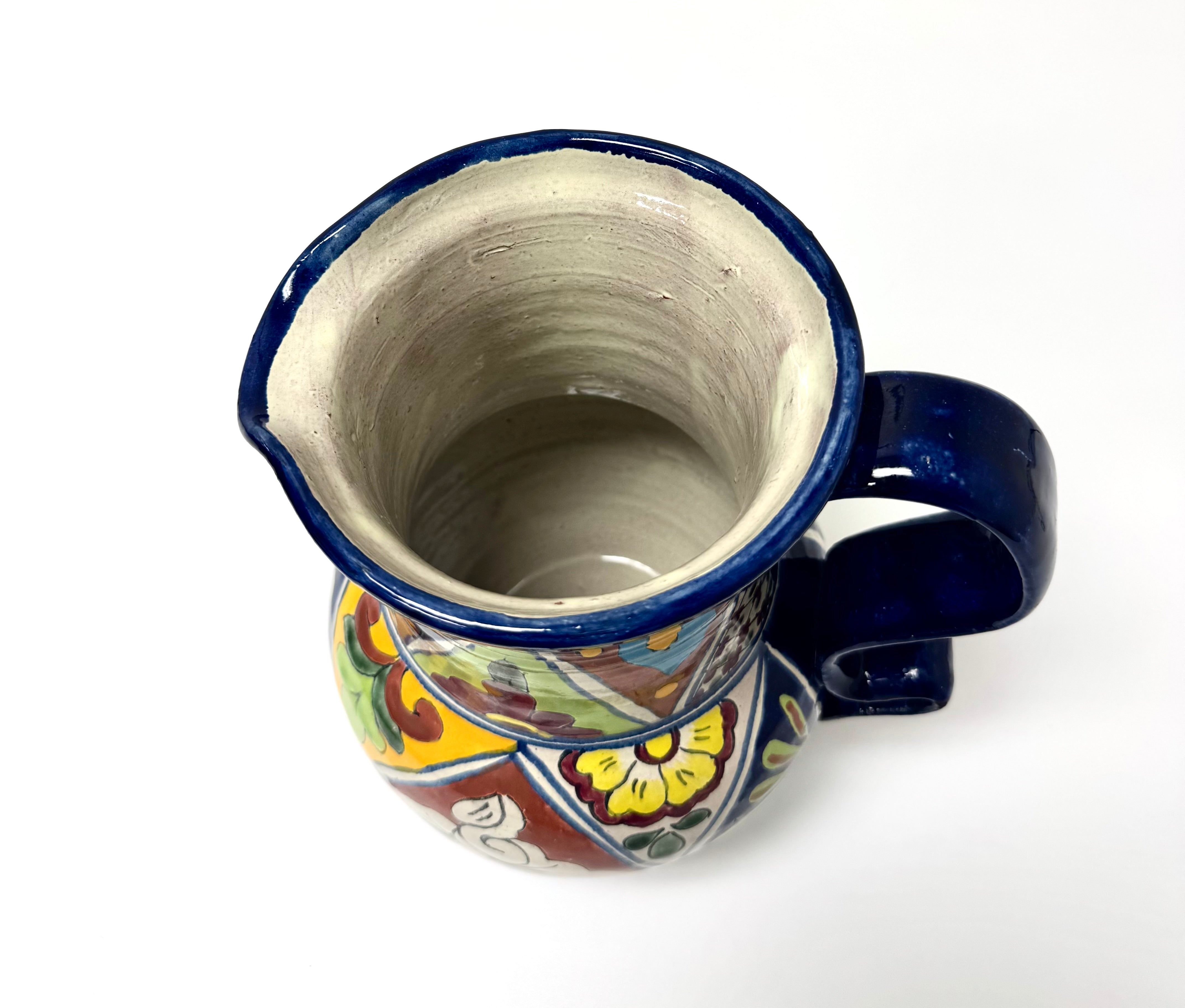 Vintage Talavera Hand-painted Pitcher