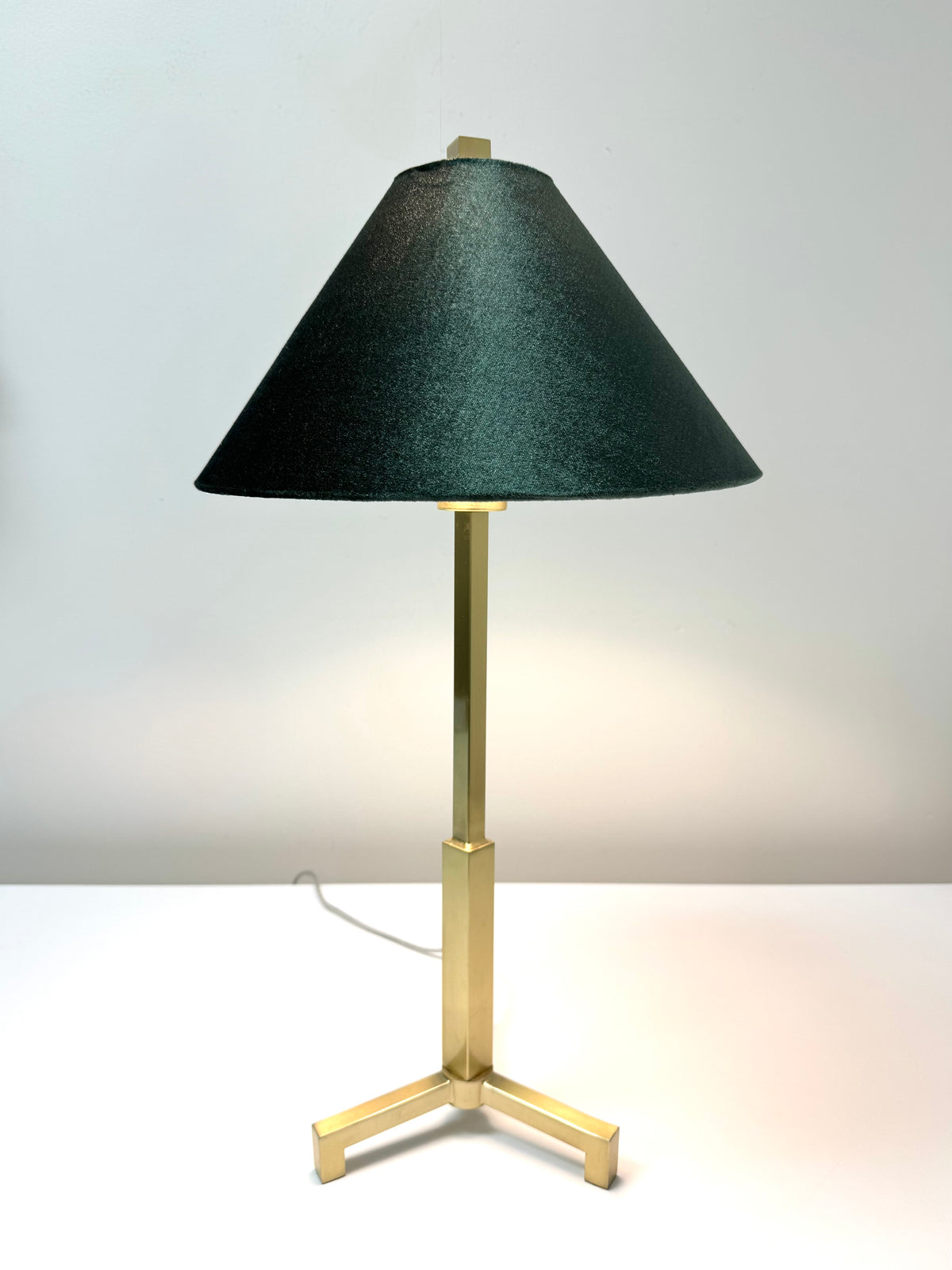 Matte Brass Tripod Lamp