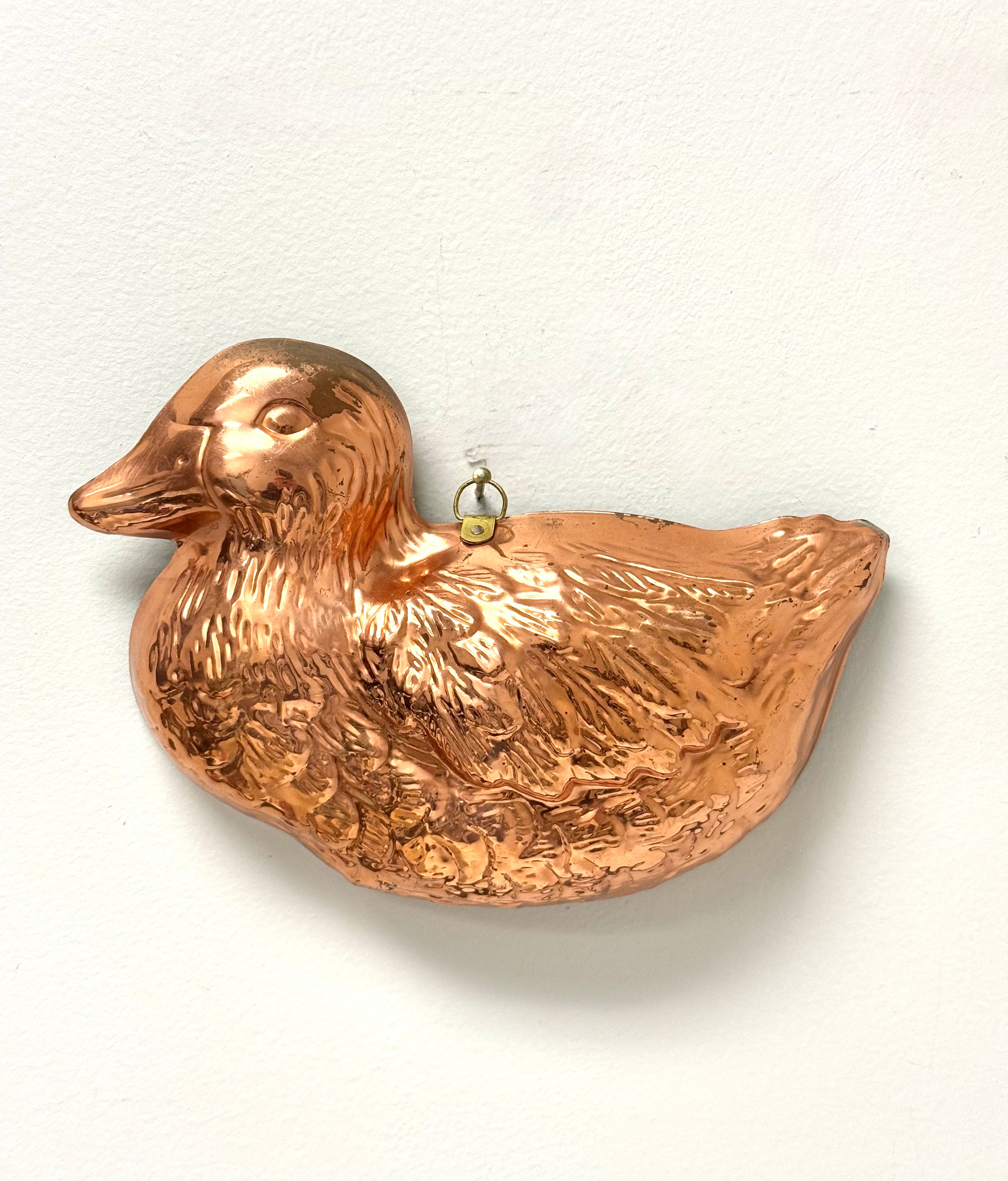 Copper Duck Jelly Mould