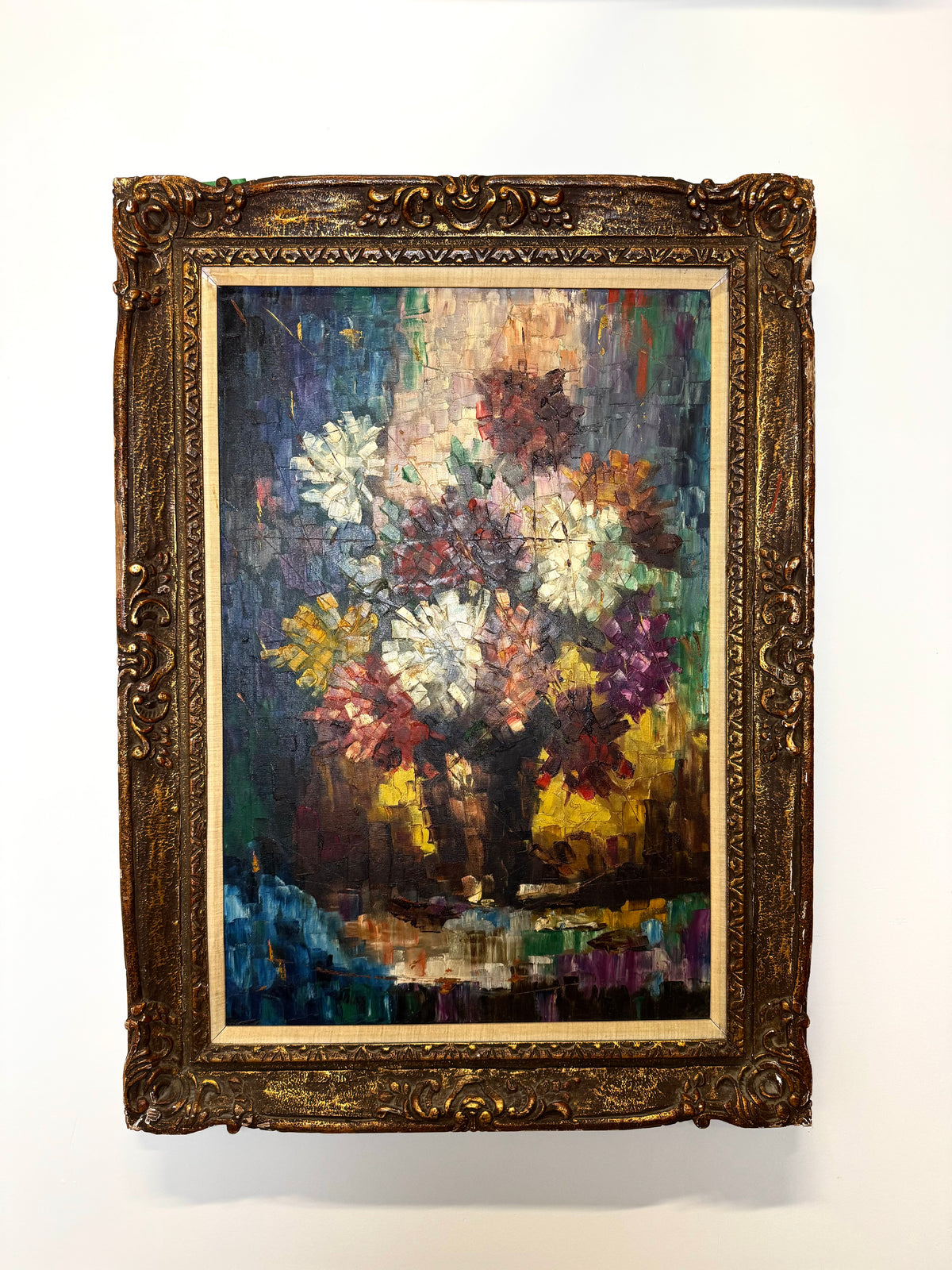 Expressionist Floral Still Life Original Oil
