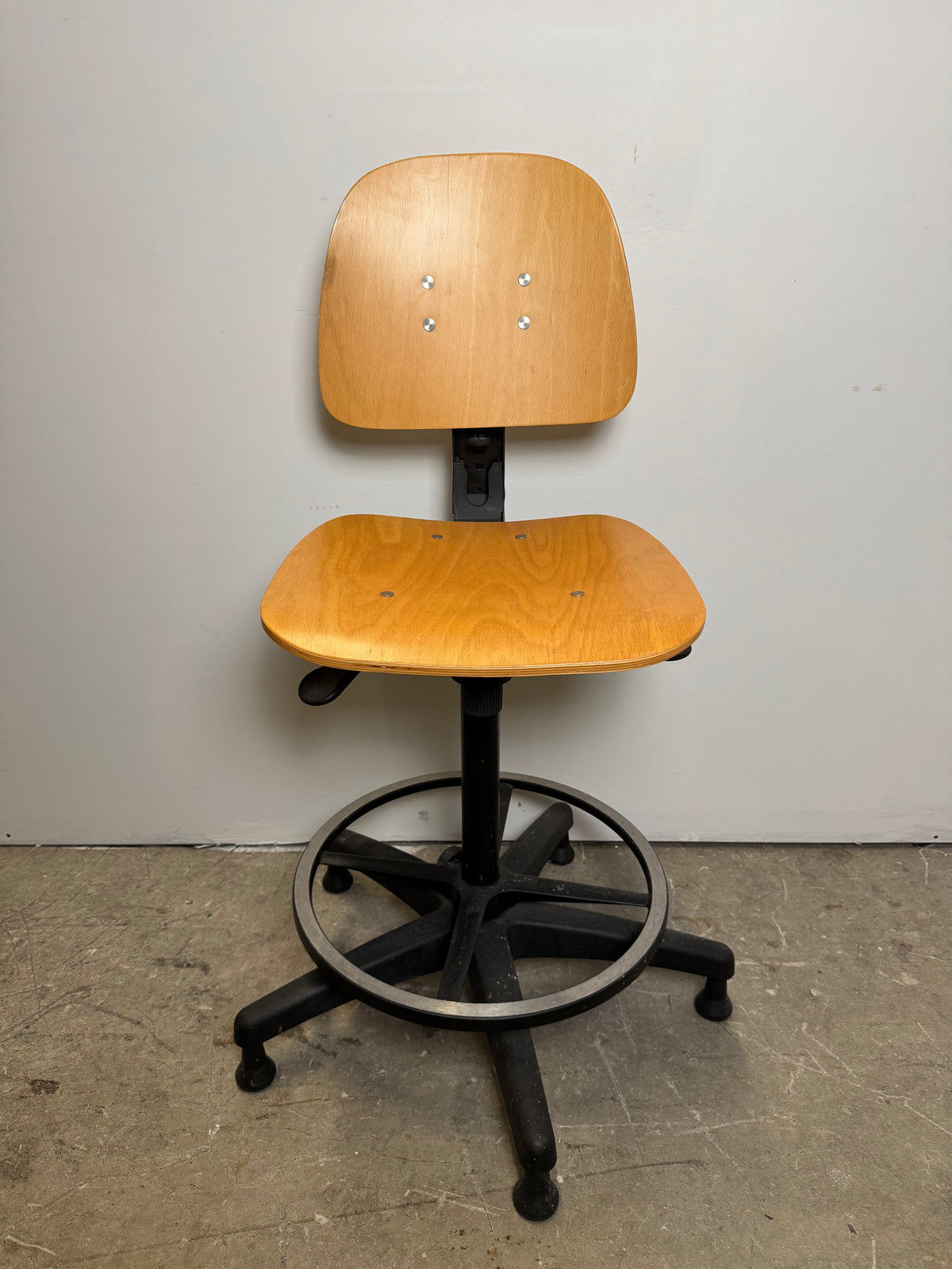 Beech Bentwood Adjustable Stool