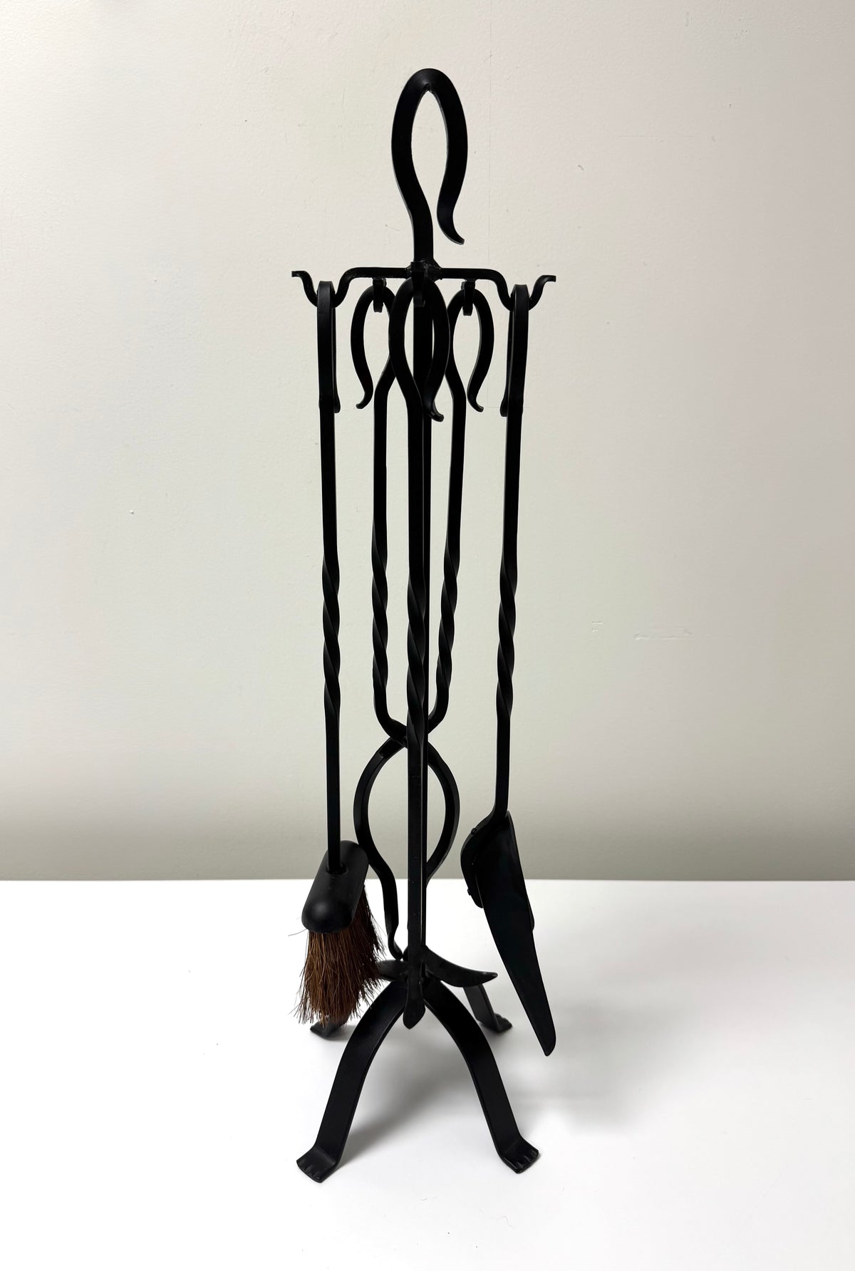 *HOLD* Wrought Iron Fireplace Tool Set