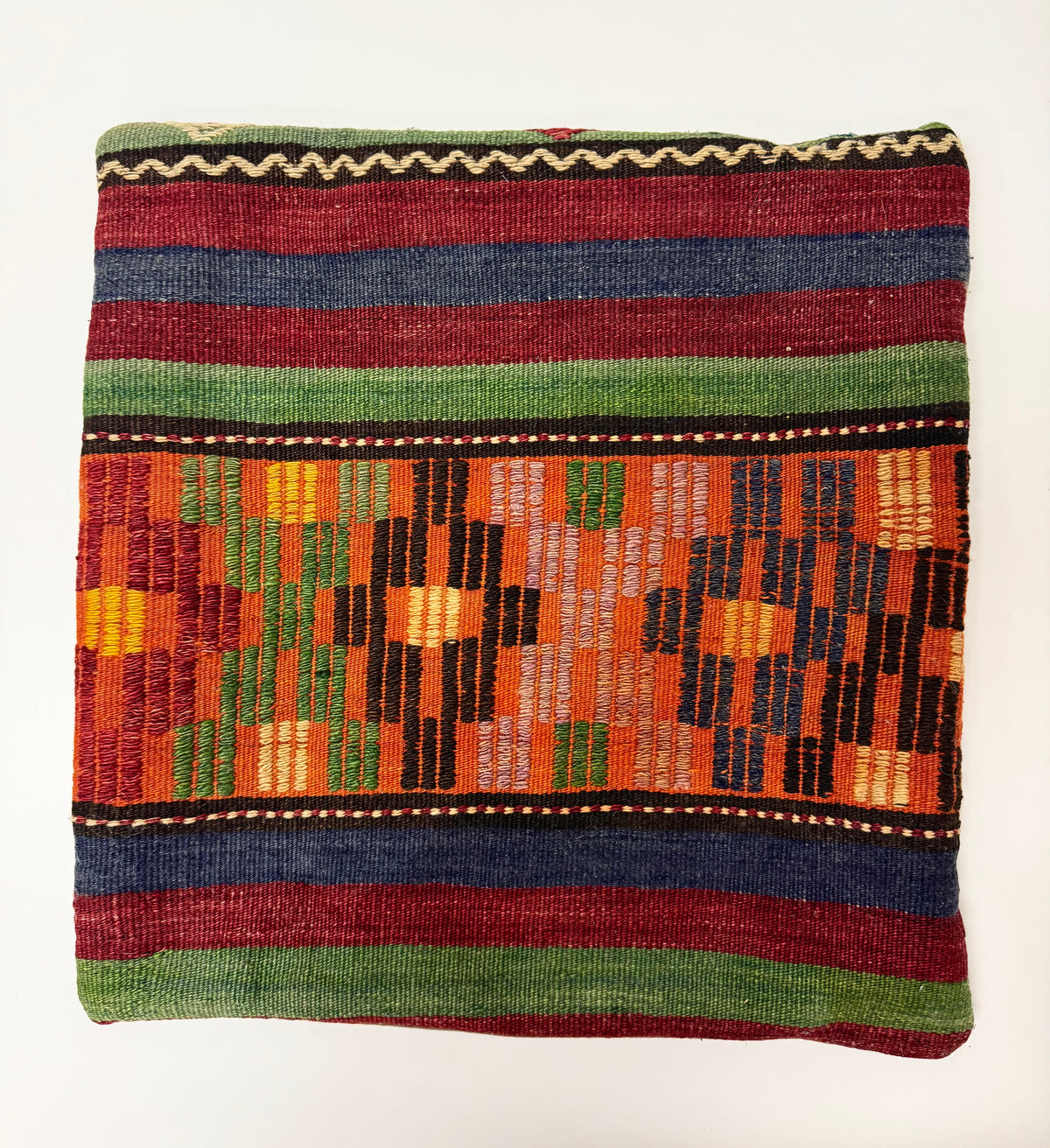 Vintage Turkish Kilim 19" Pillow Cover