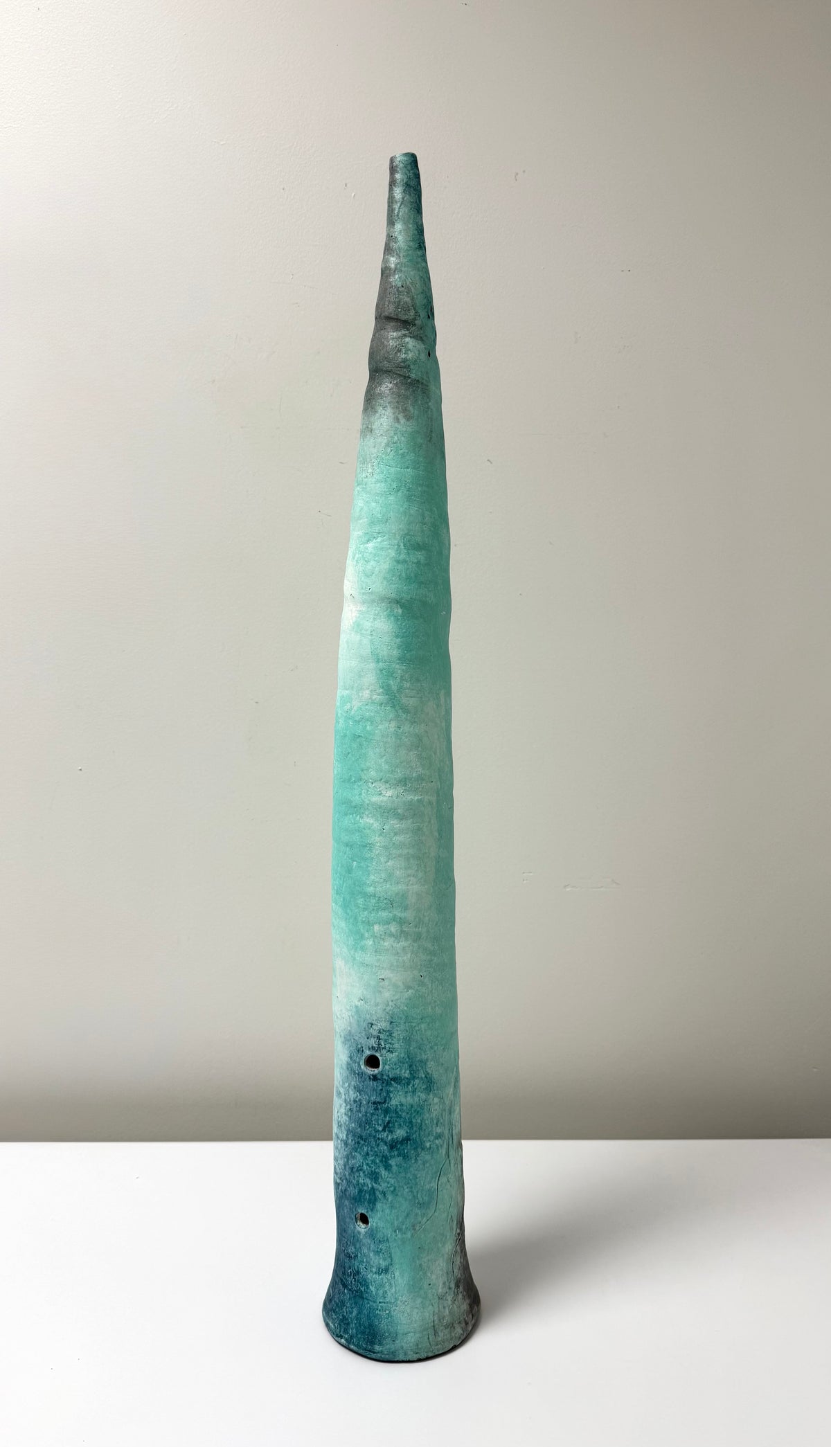 Sea Blue Conical Sculpture