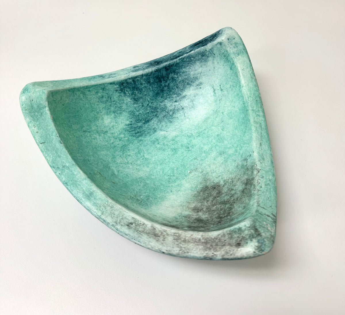 Sea Blue Asymmetrical Bowl