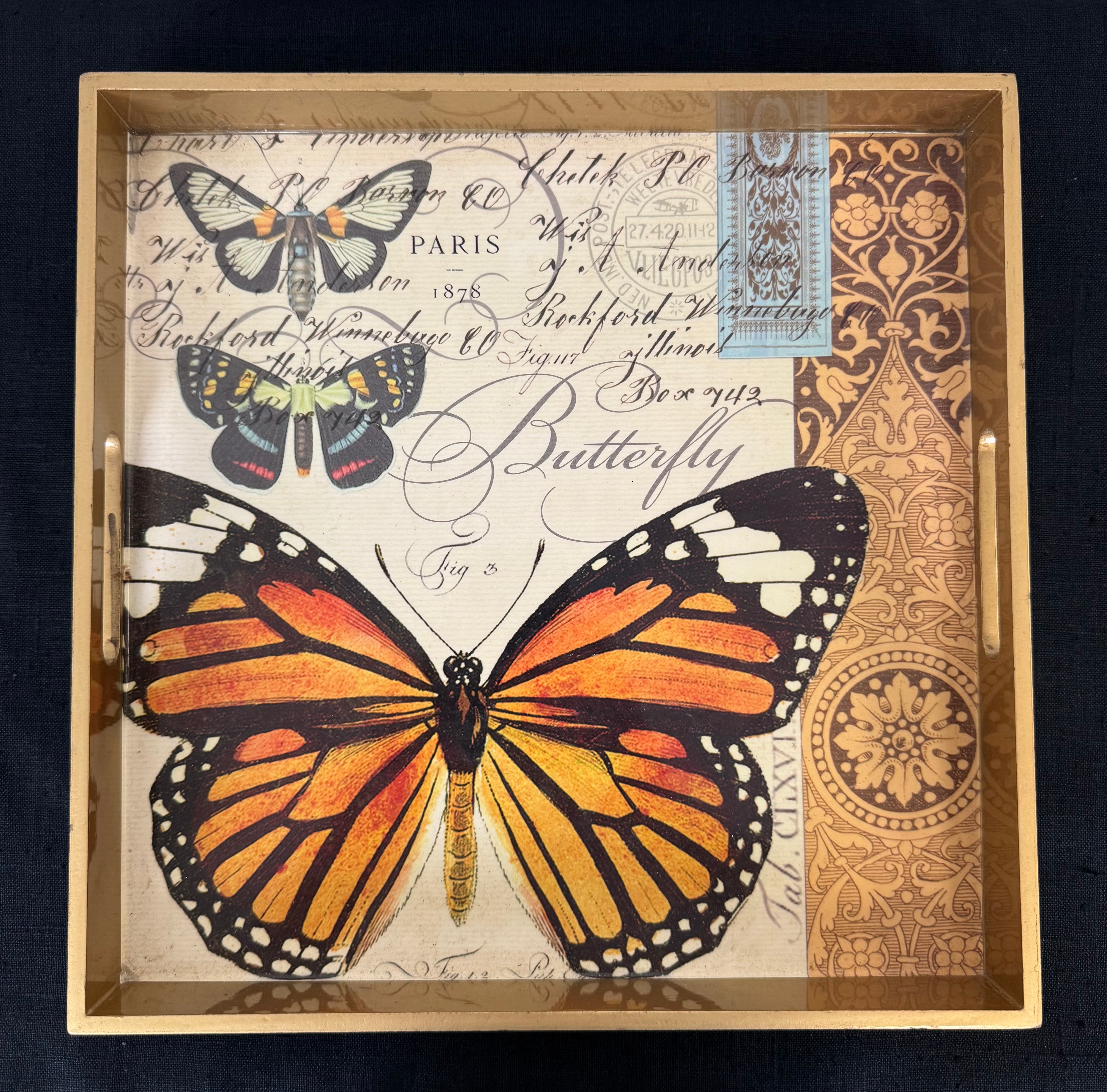 Paris Butterfly Tray