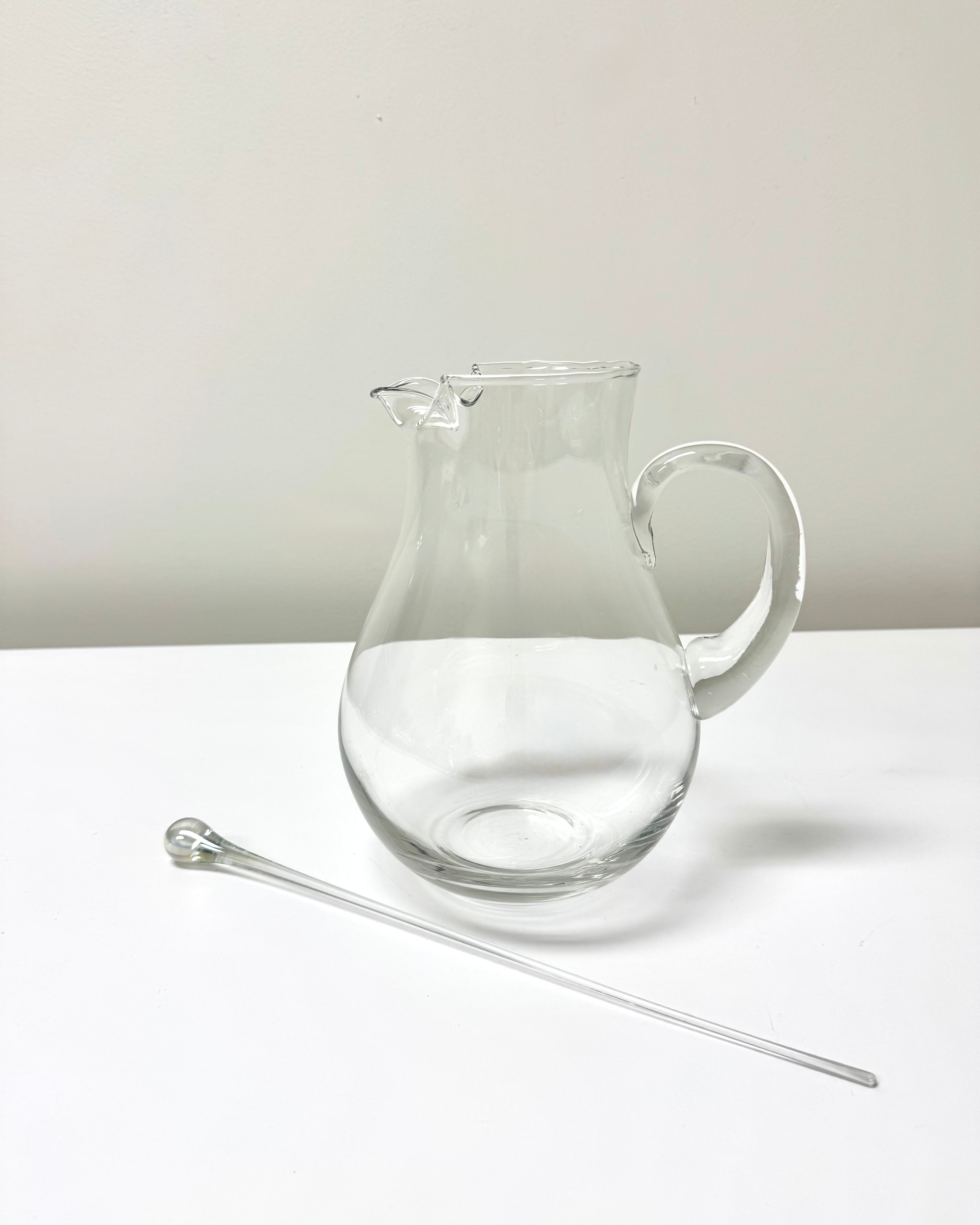 Glass Lemonade Pitcher with Stirrer