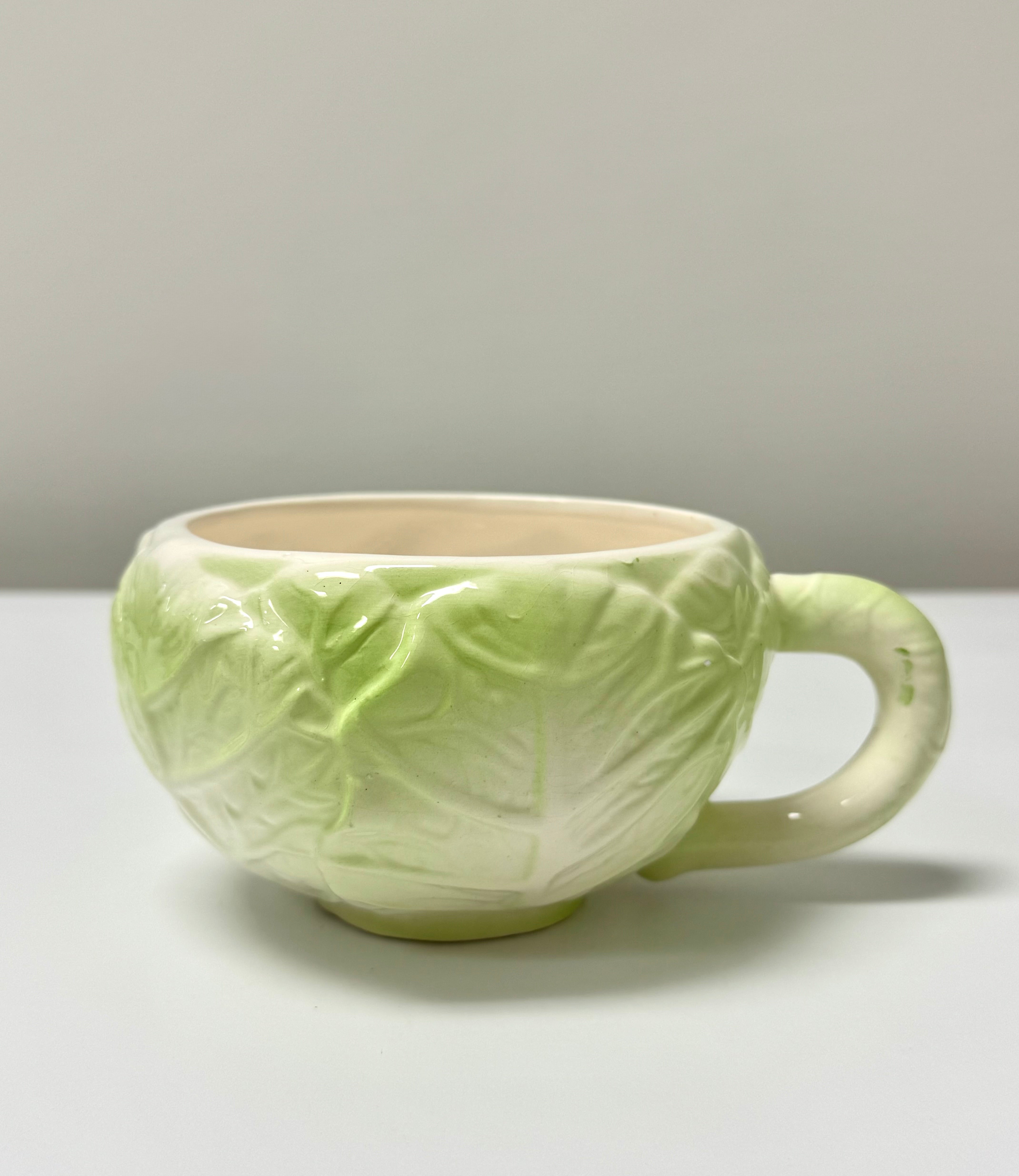 Vintage Cabbage Leaf Mug