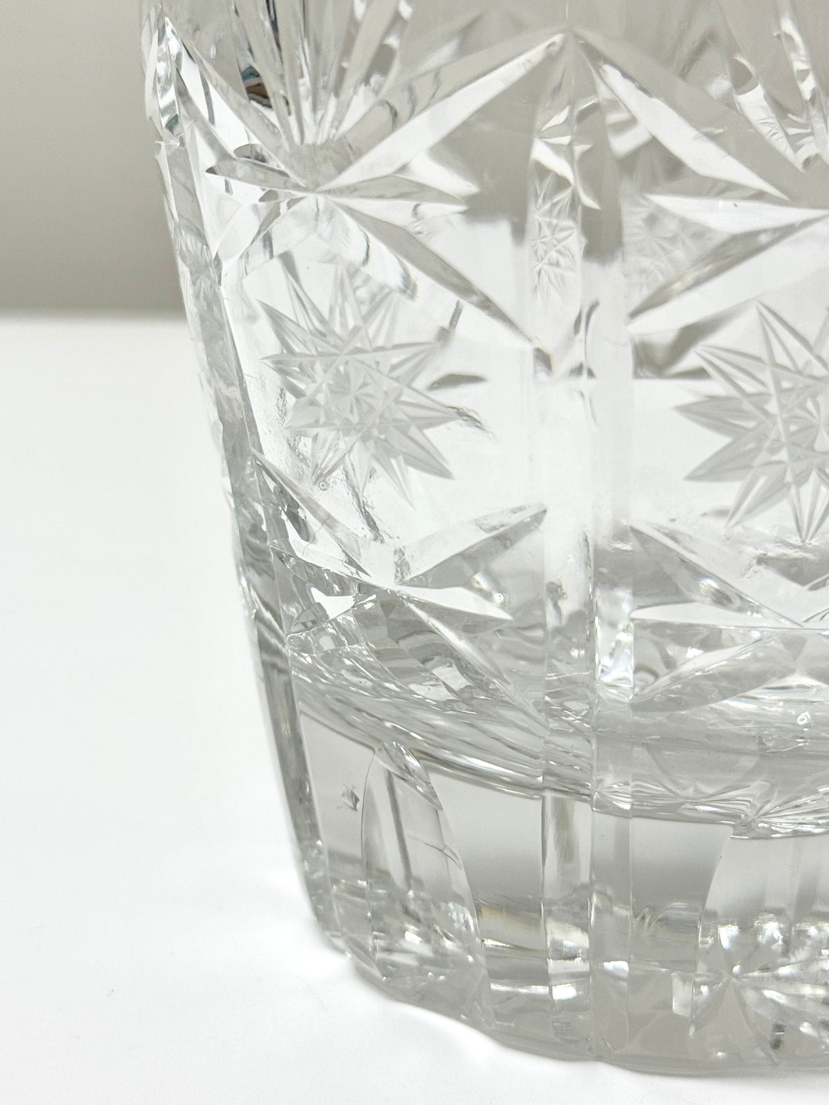 Vintage Cut Crystal Ice Bucket