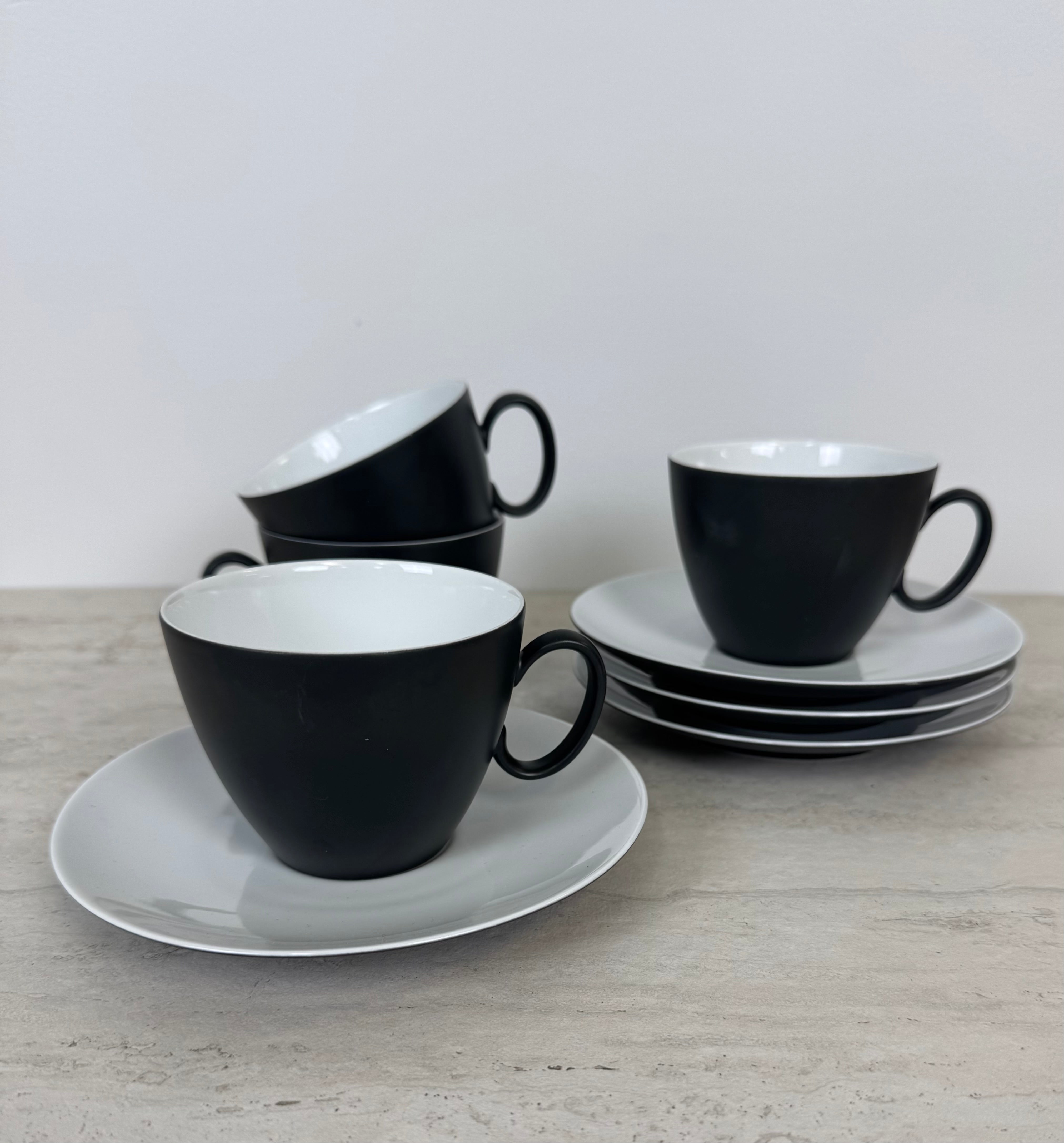 THOMAS by ROSENTHAL 'Continental' Cups & Saucers Set of 4