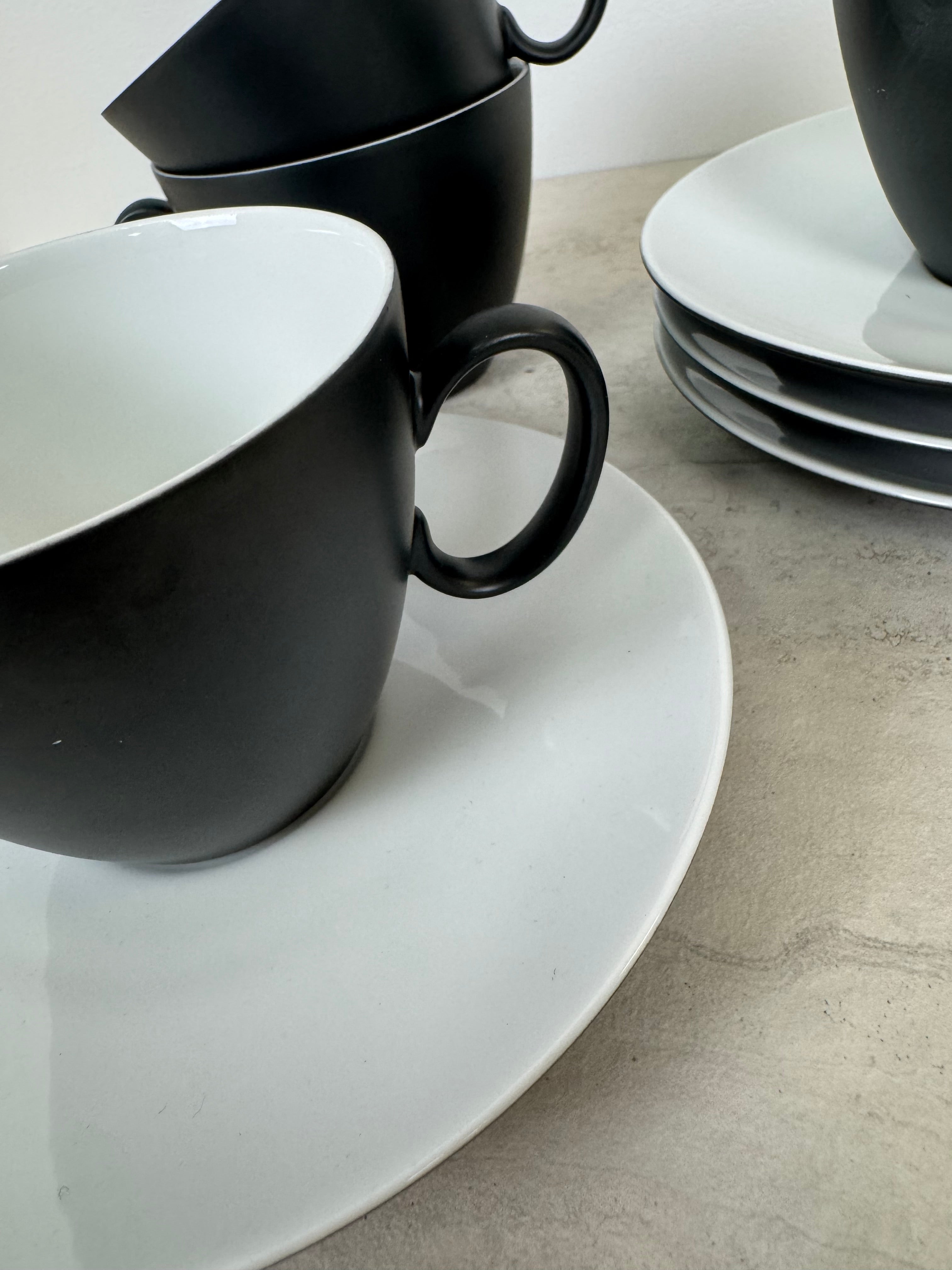 THOMAS by ROSENTHAL 'Continental' Cups & Saucers Set of 4