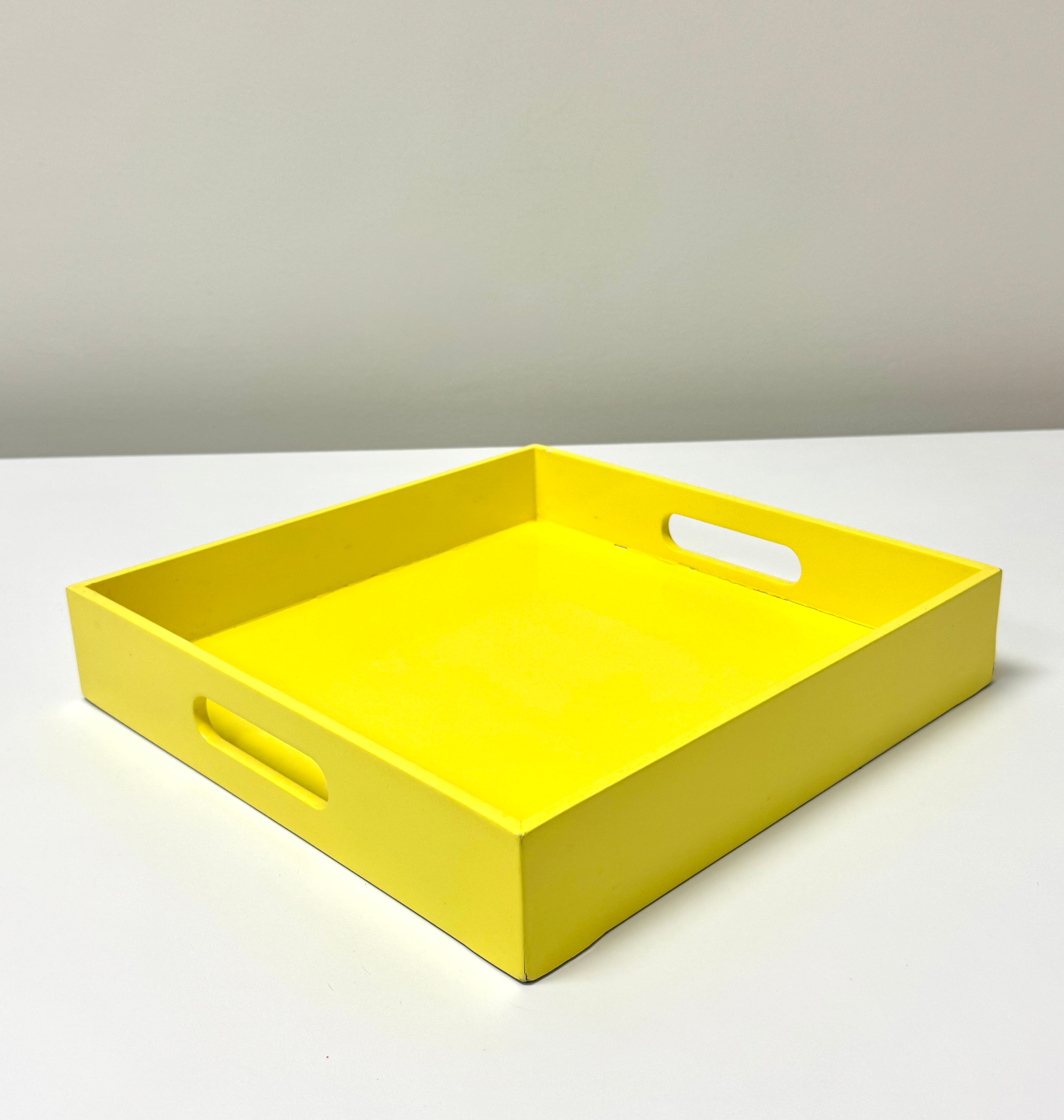 WEST ELM Bright Yellow 12" Tray