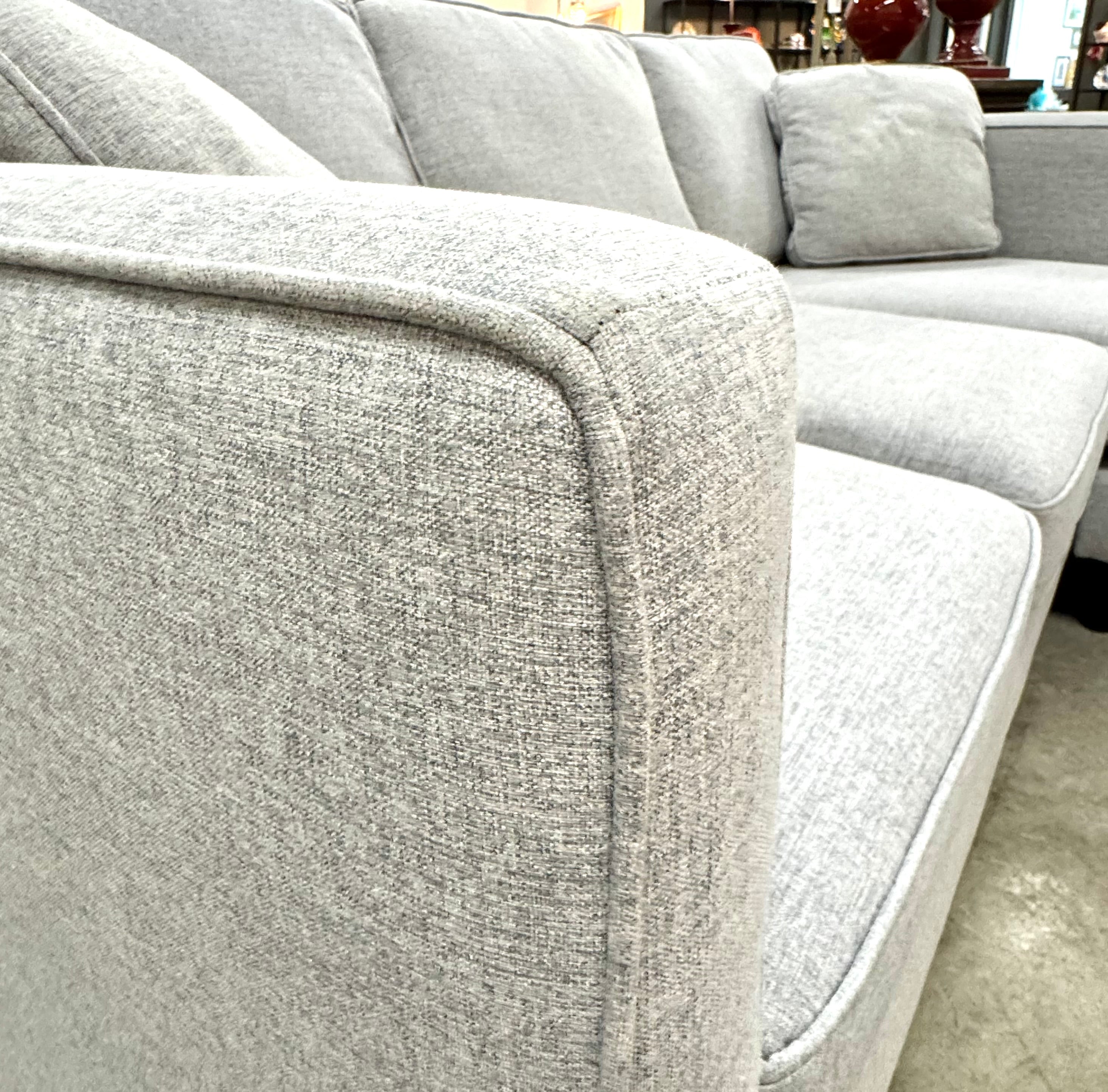 URBAN BARN Silver Gray Sofa Chaise