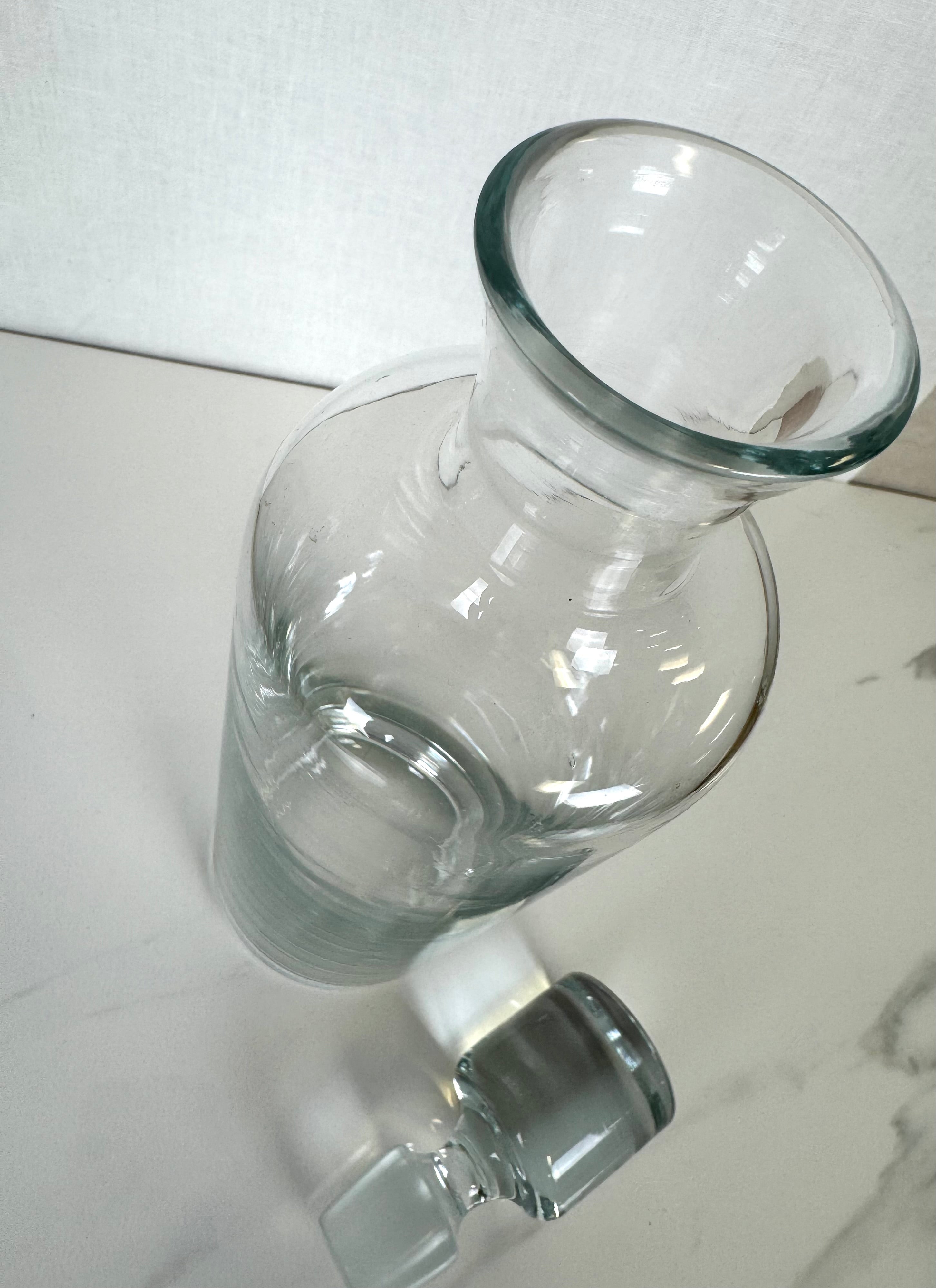 Tall Glass Decanter