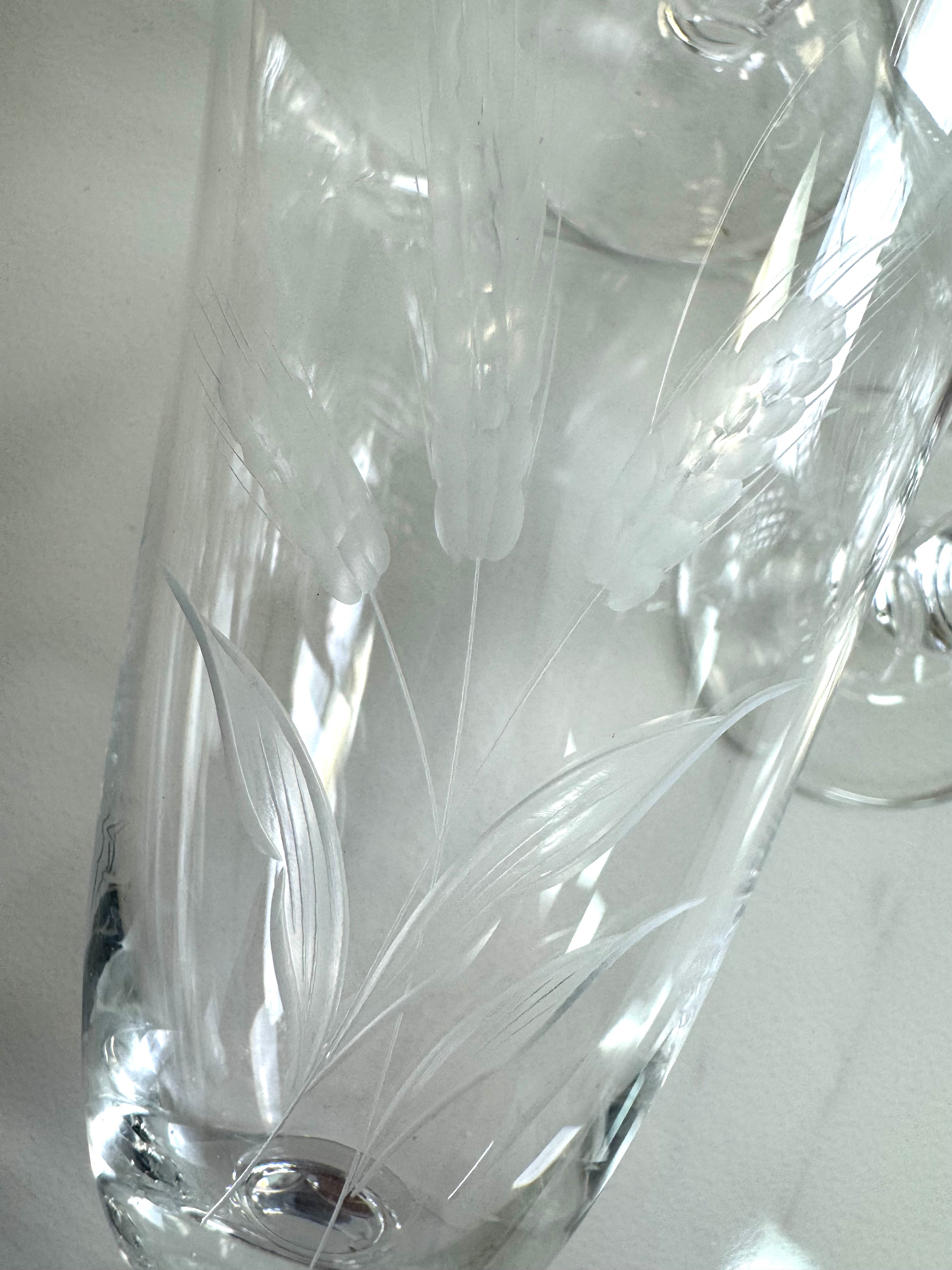 Vintage ROSENTHAL 'Wheat Sheaf' Glasses Set of 8