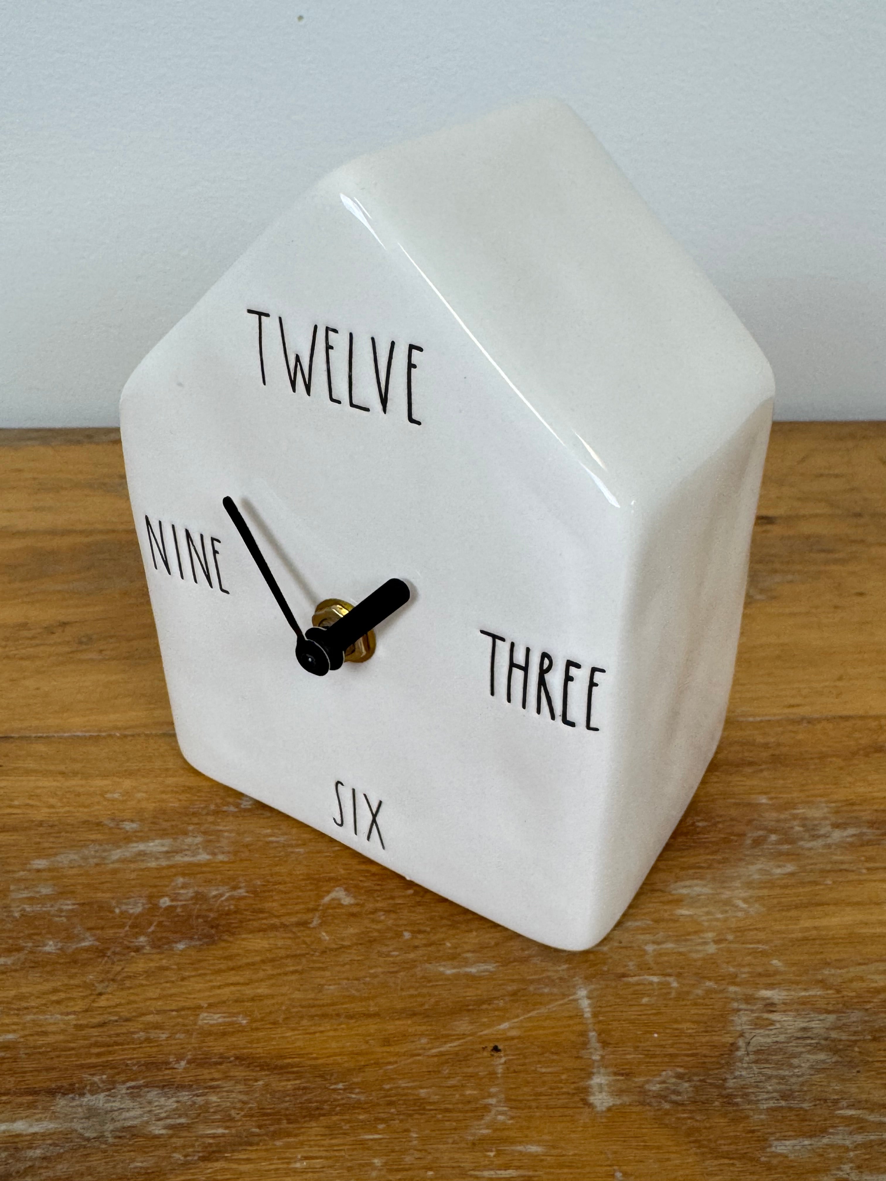 RAE DUNN House Clock