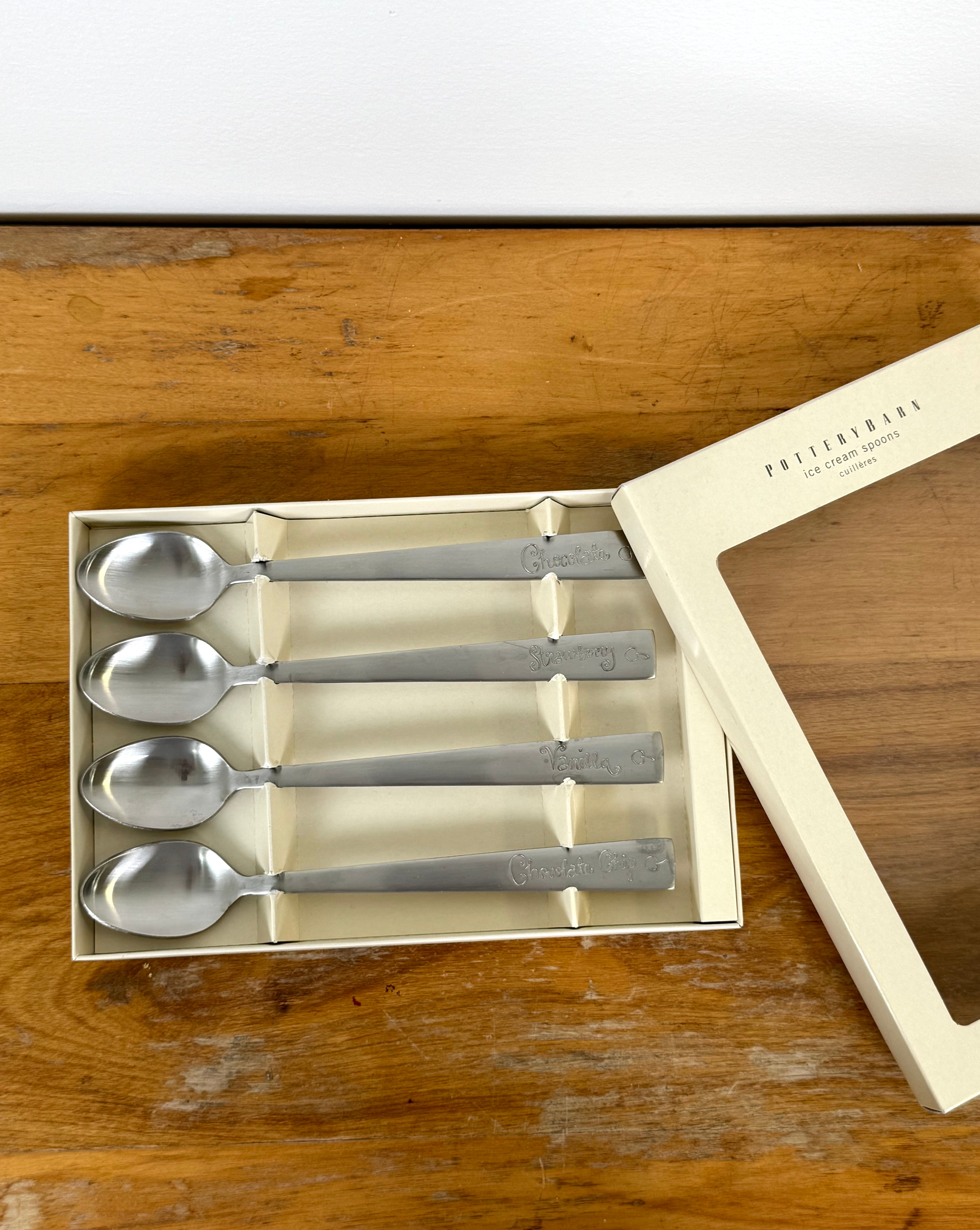 POTTERY BARN Ice Cream Spoons