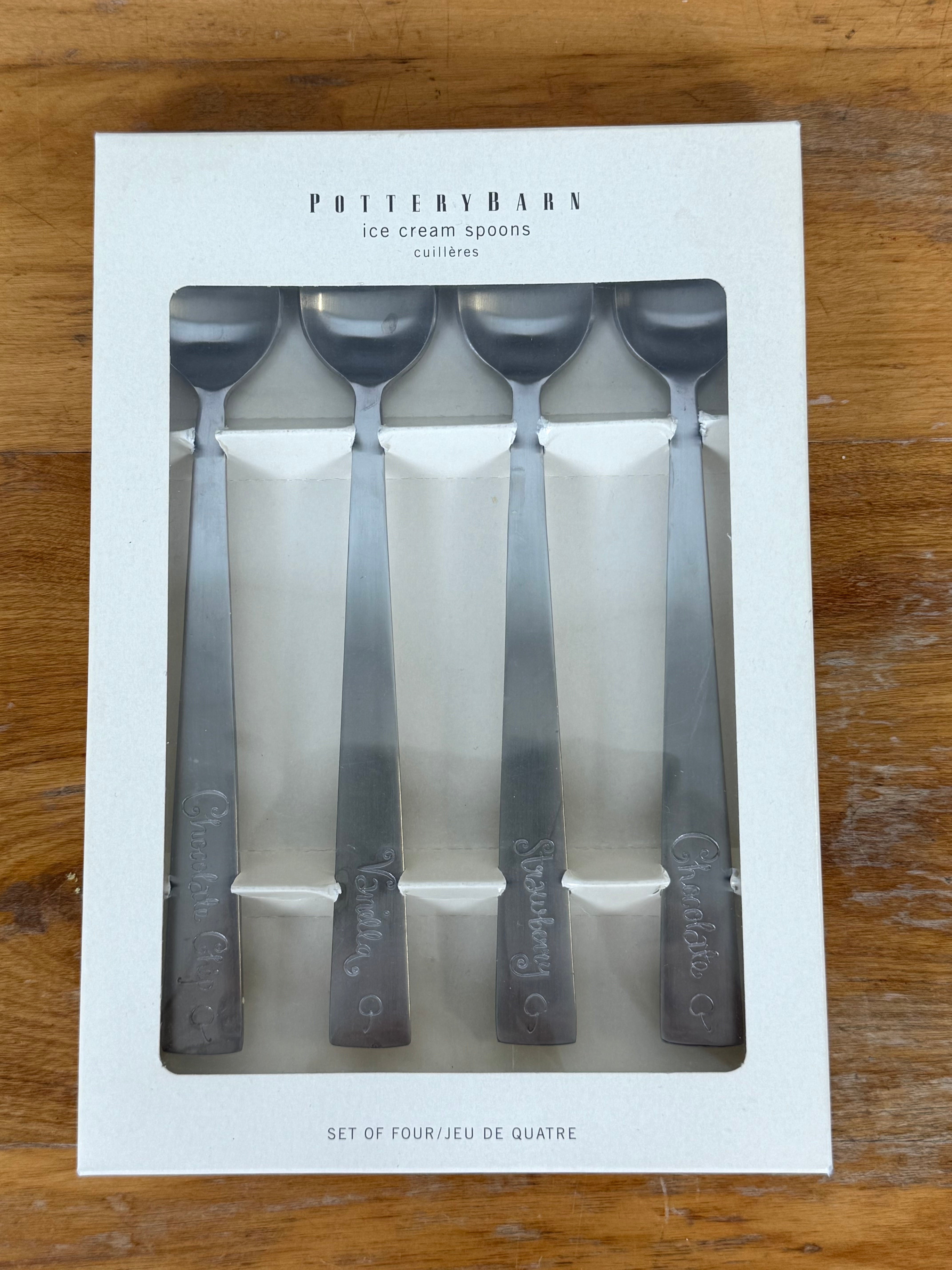 POTTERY BARN Ice Cream Spoons