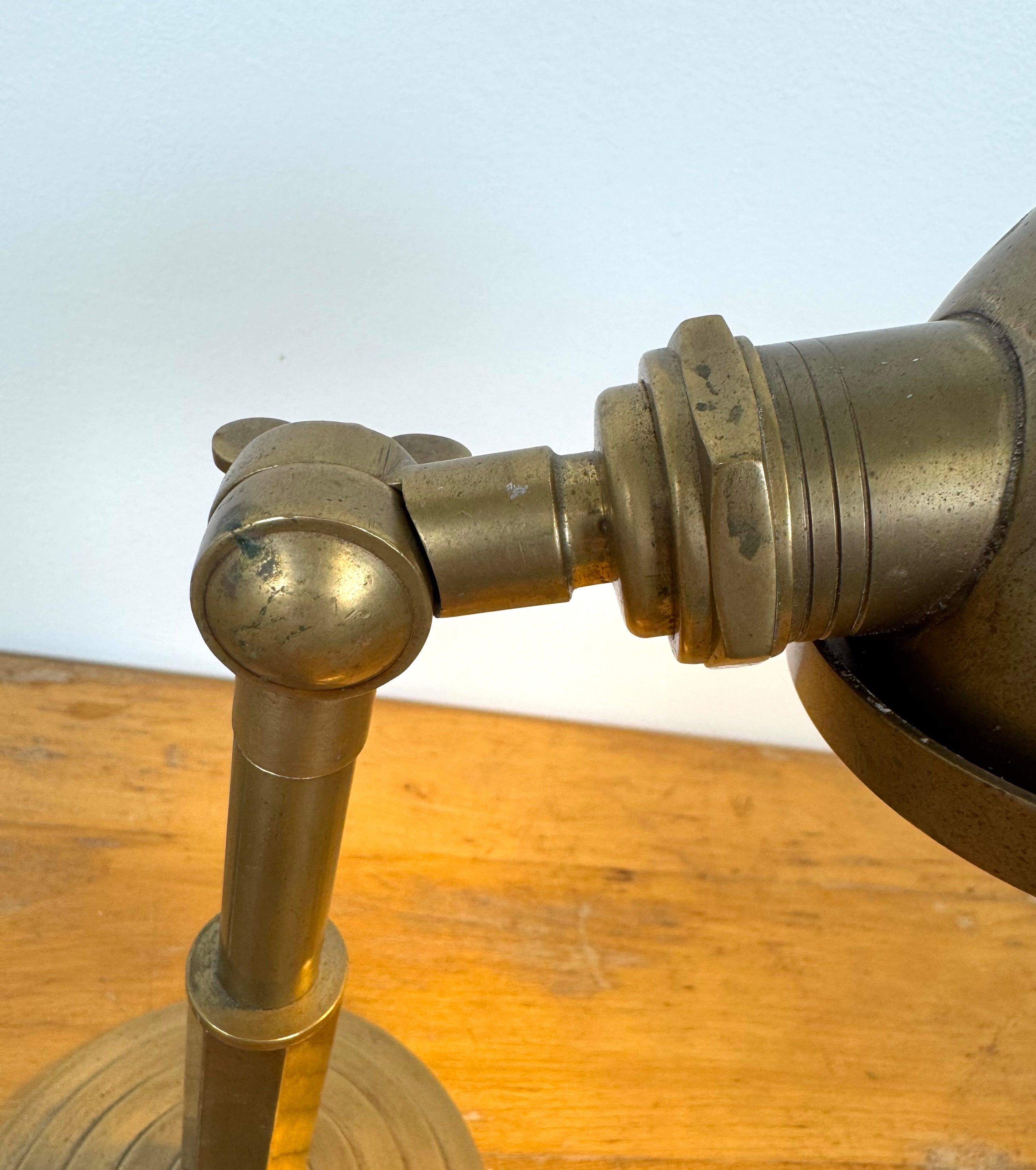 POTTERY BARN Small Brass Desk Lamp
