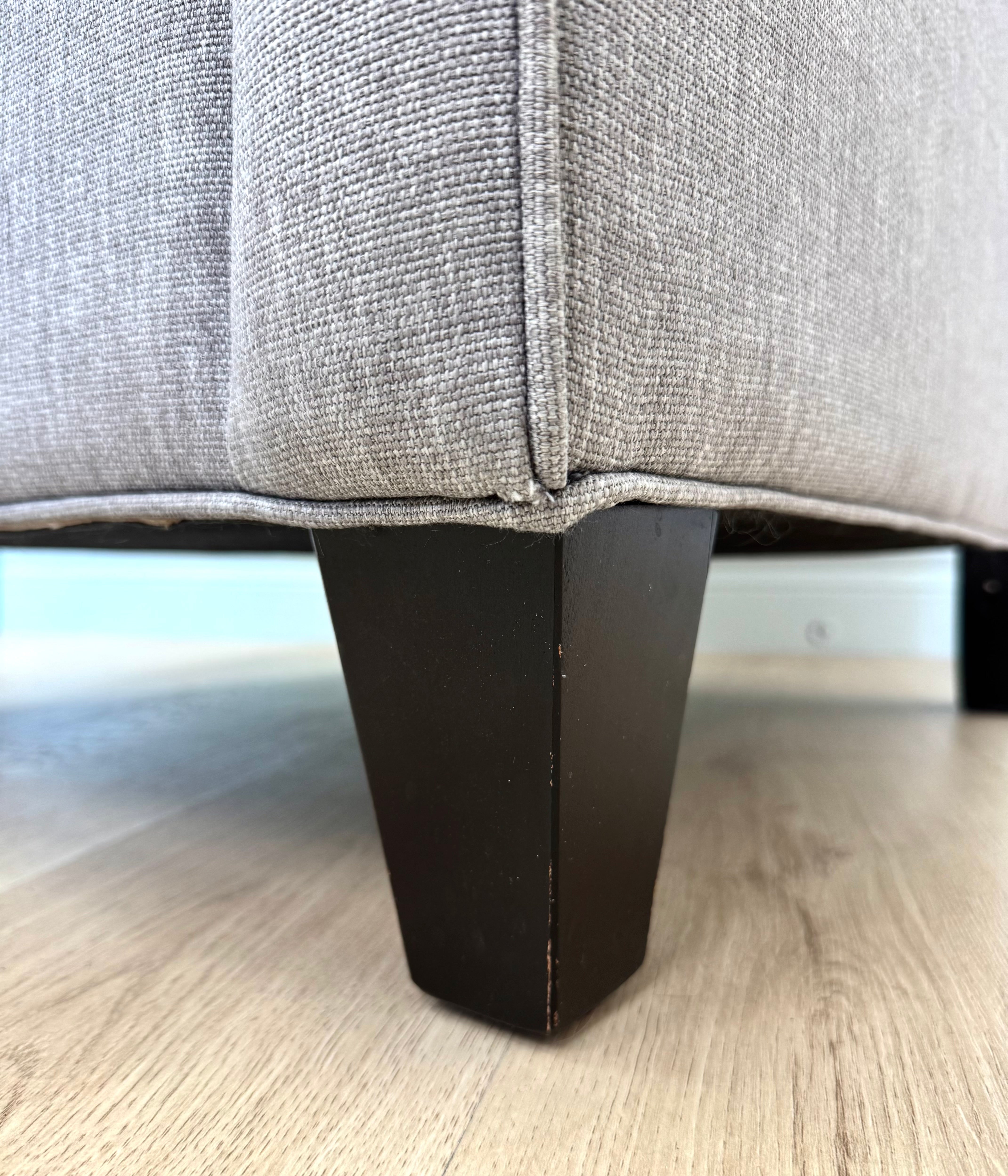 Gray Slope-arm Chair