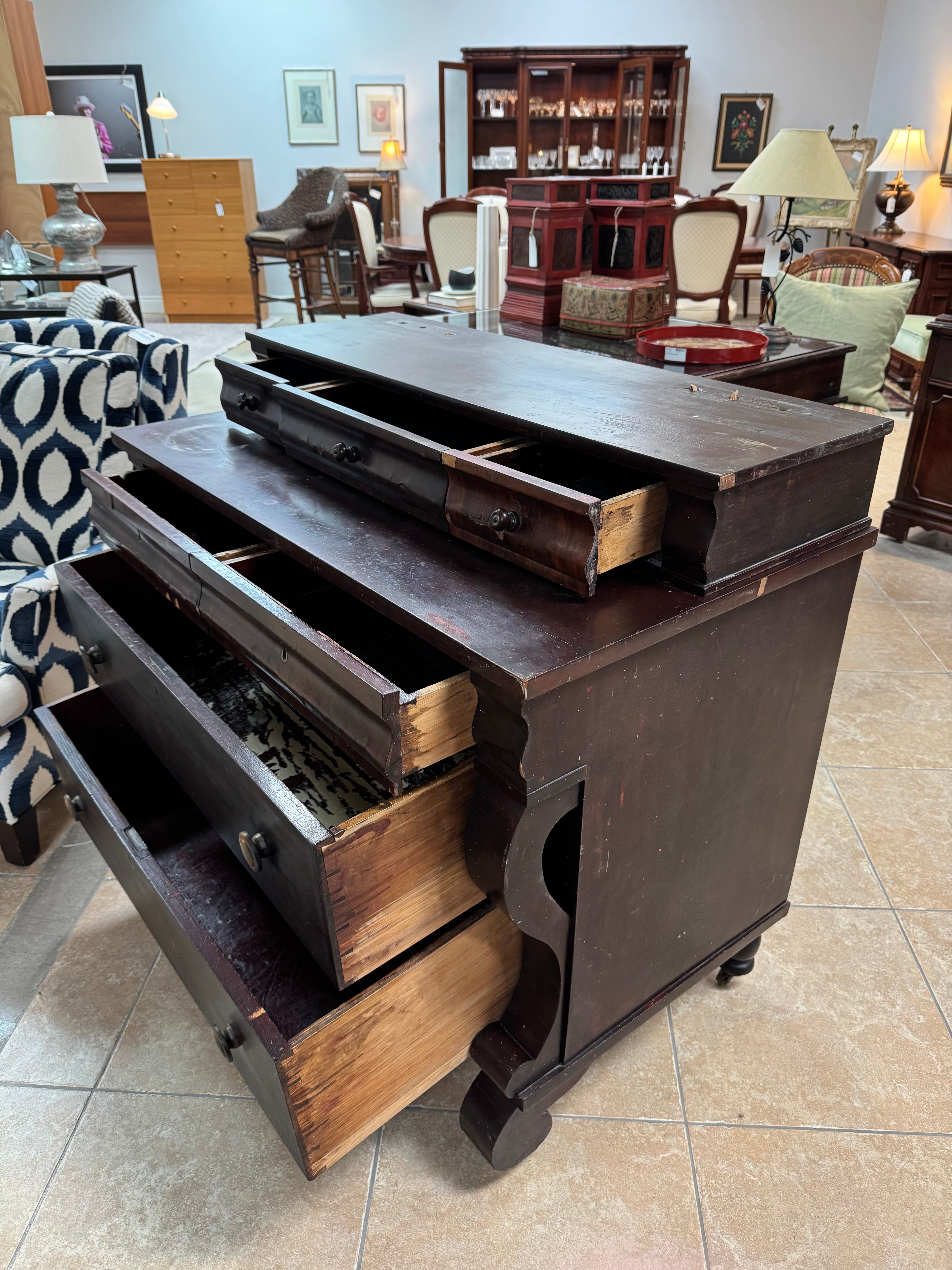 Antique American Empire Chest