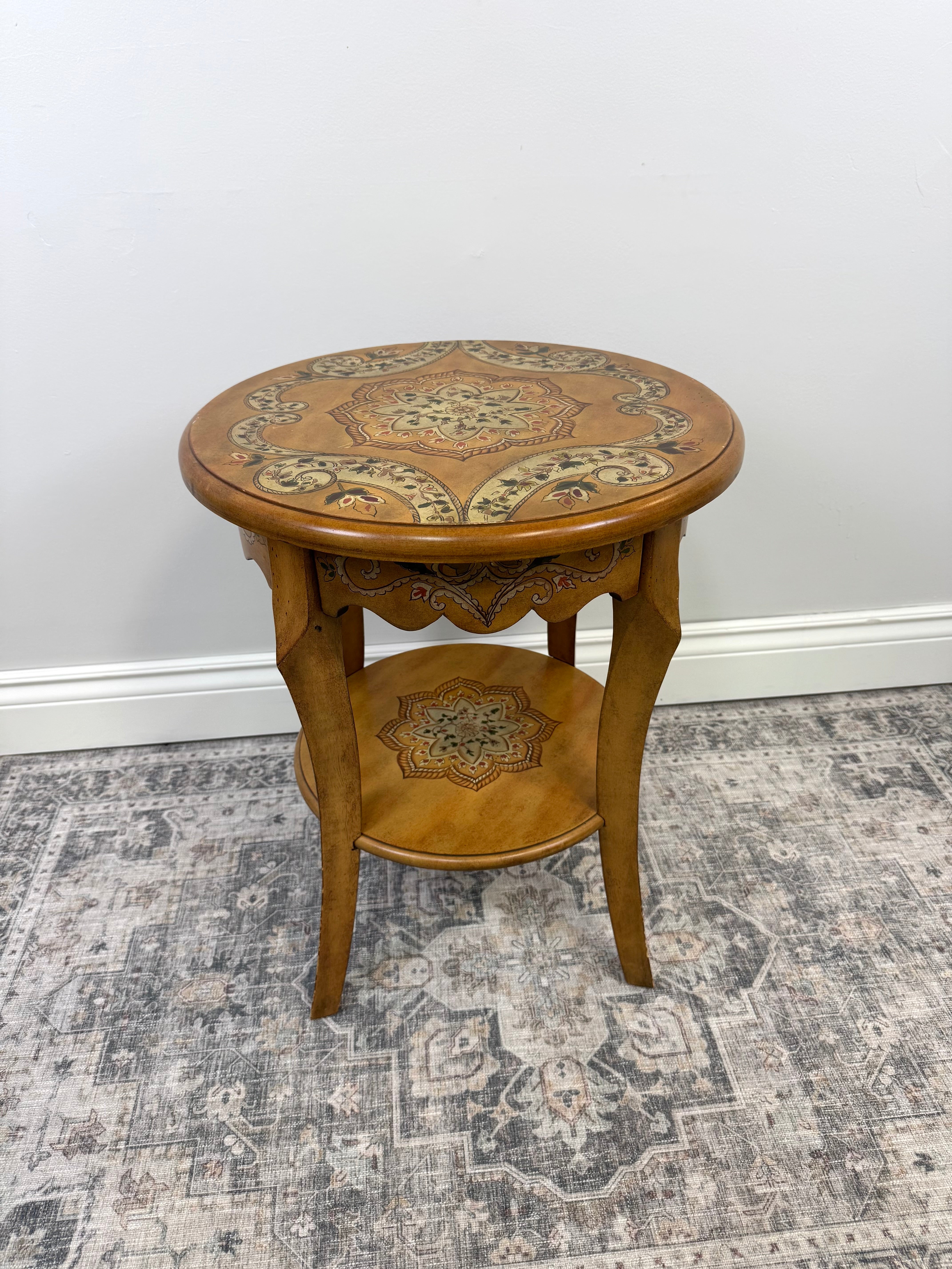 Decorative Floral Side Table