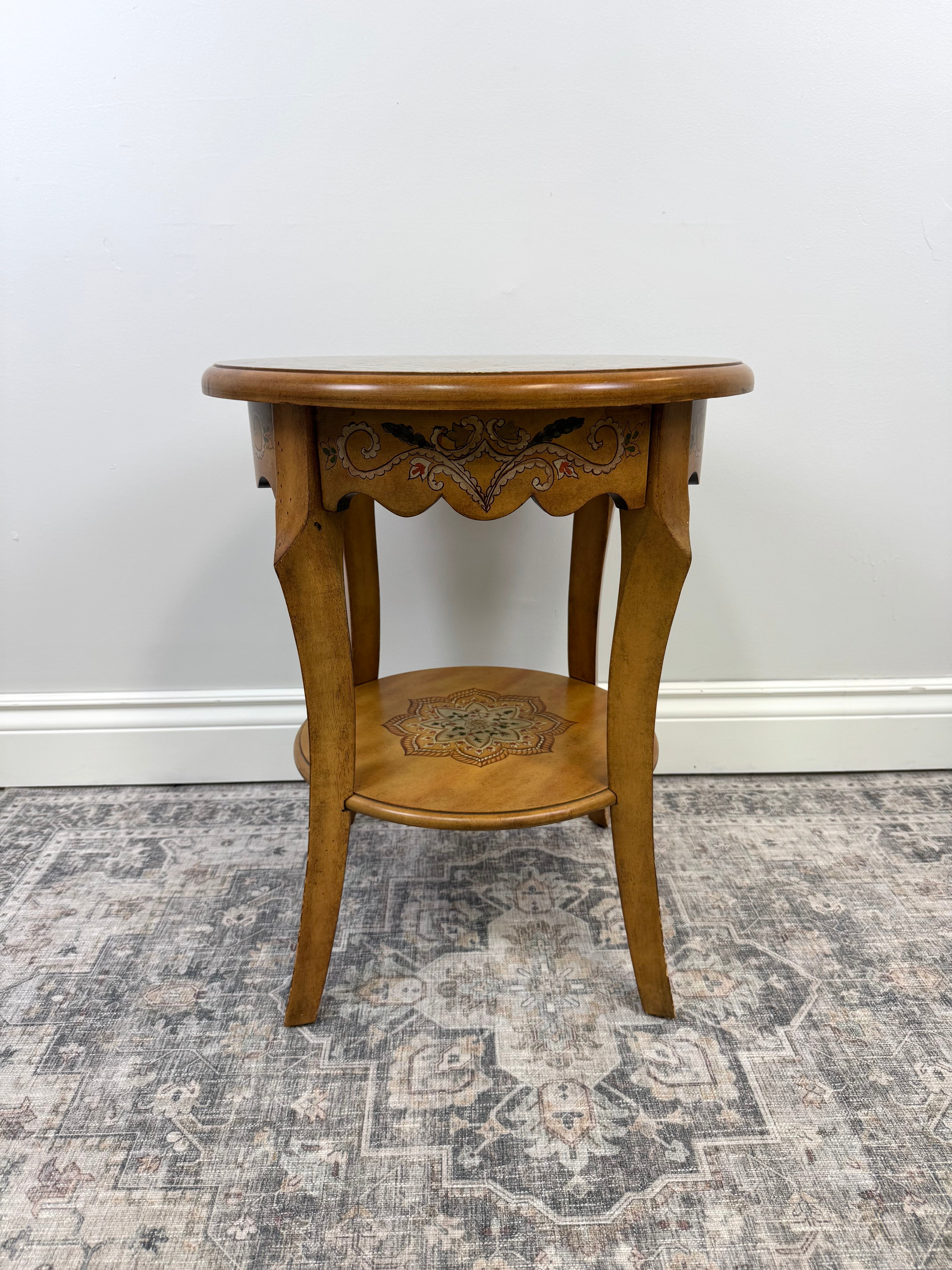 Decorative Floral Side Table