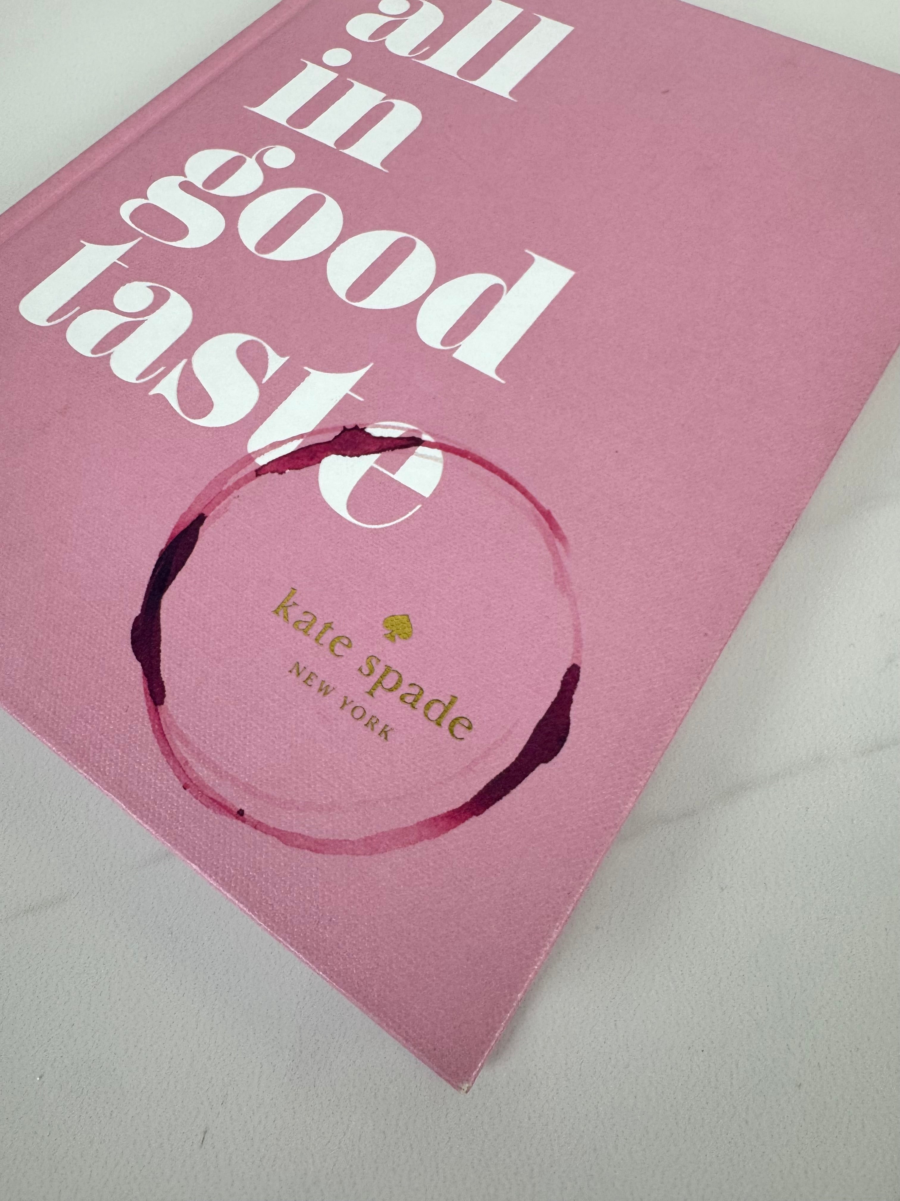 'All in Good Taste' Hardcover