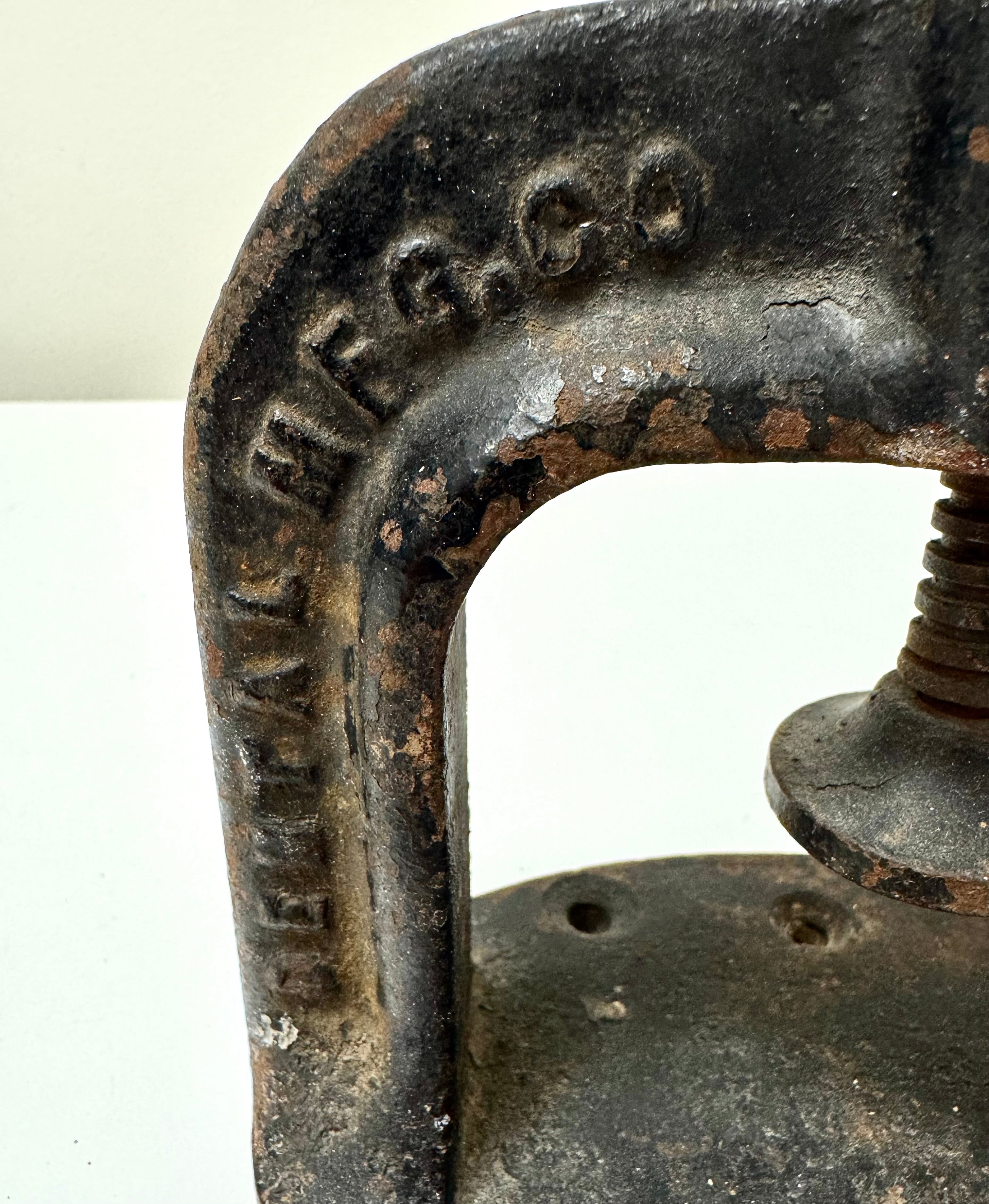 Vintage Cast Iron Press