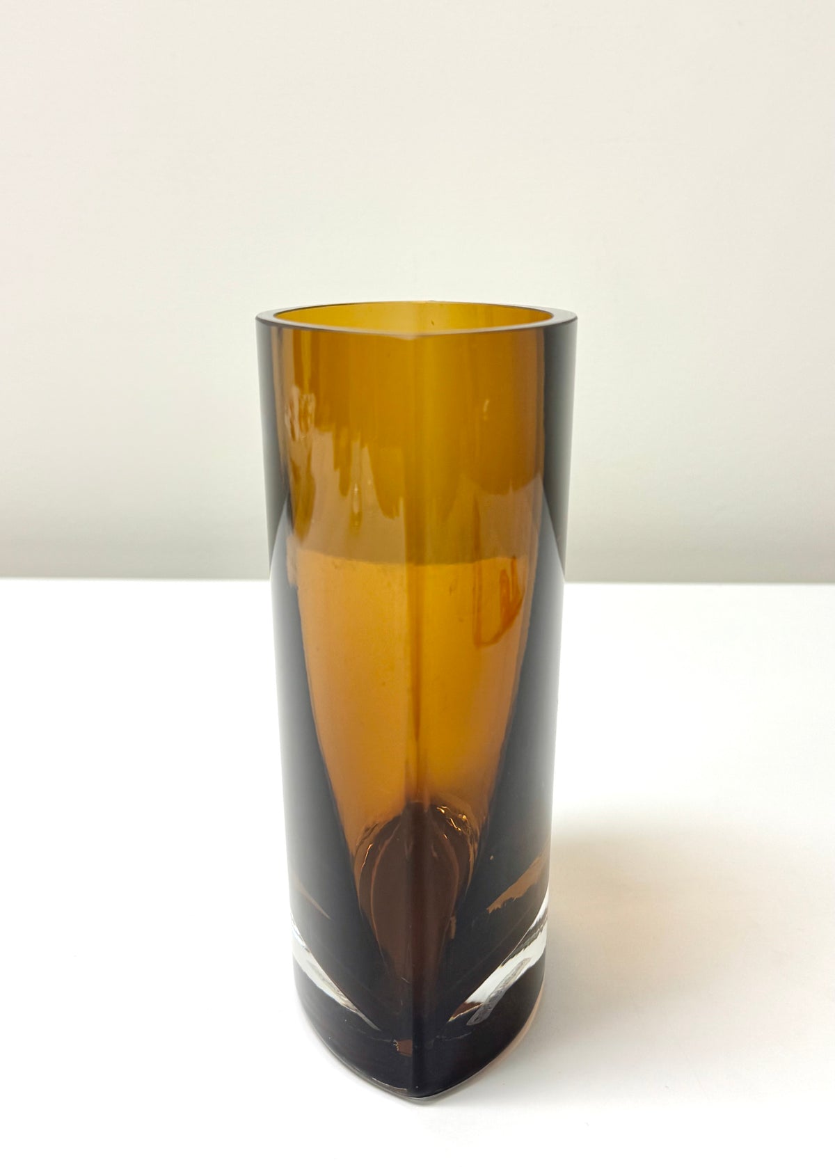 Amber Elliptical Vase