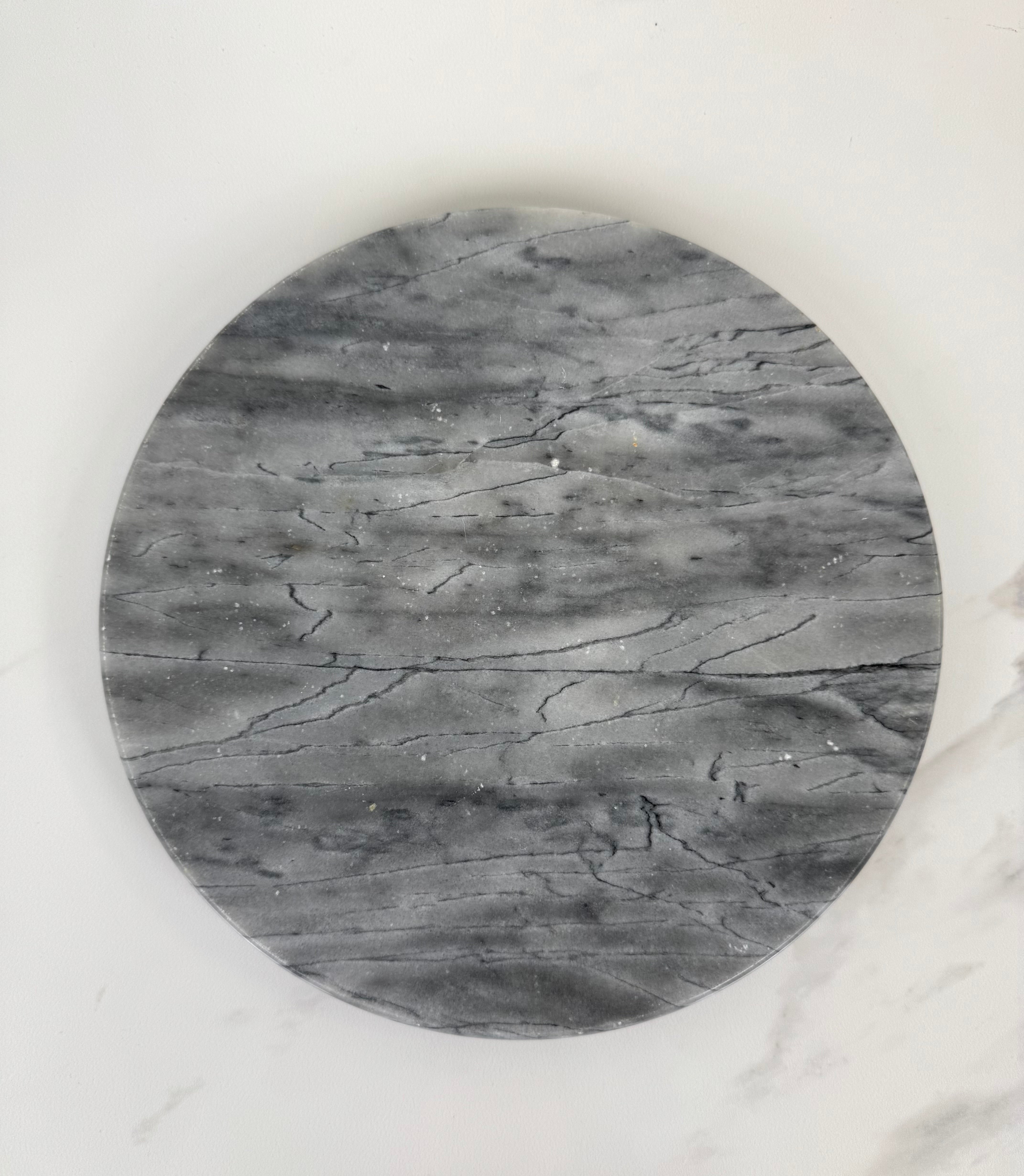 Gray Marble 12" Lazy Susan