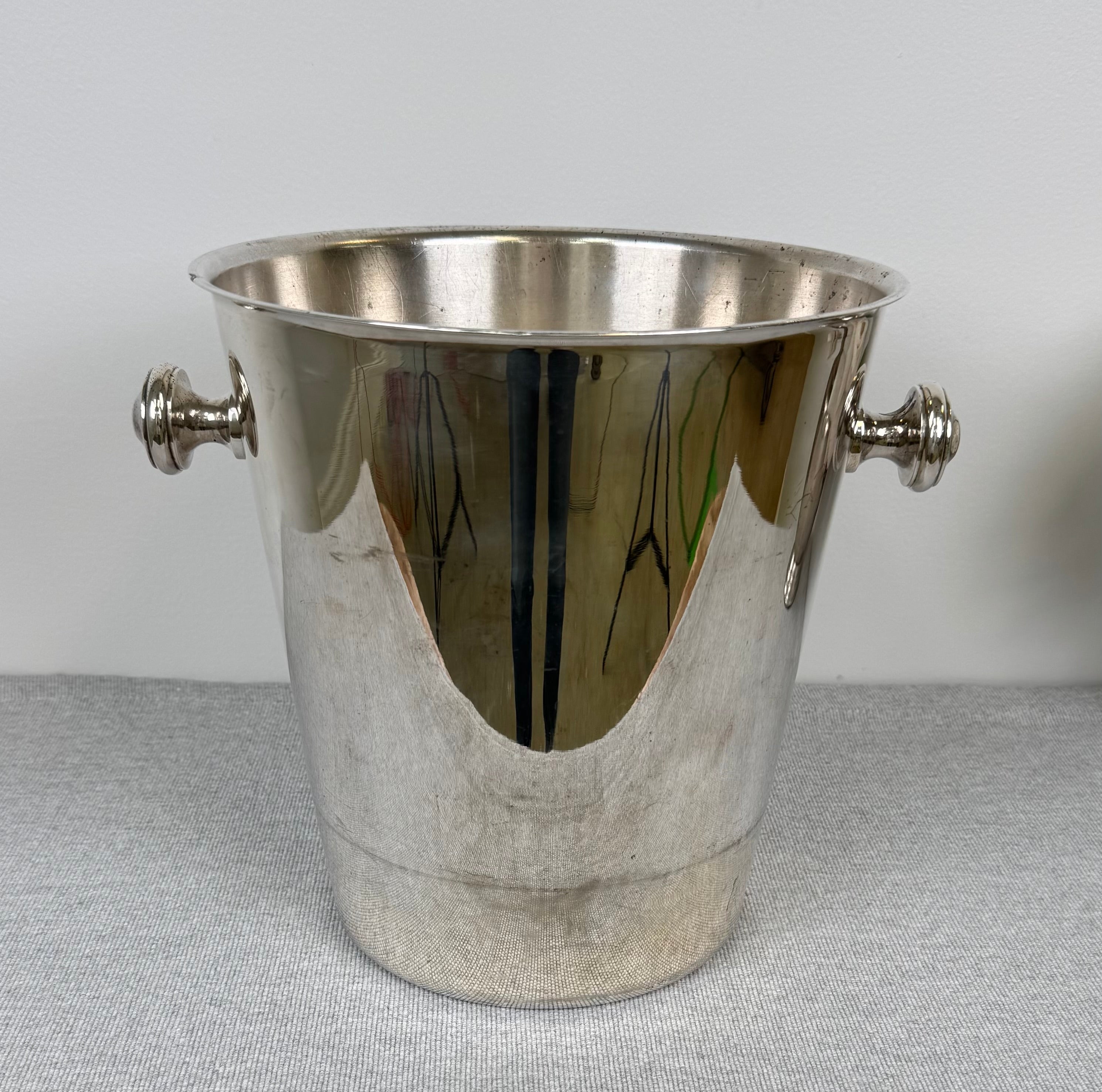 Vintage Hotel Silver Ice Bucket