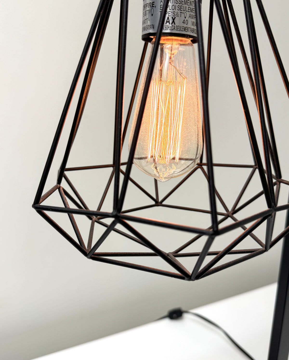 Industrial Cage Lamp