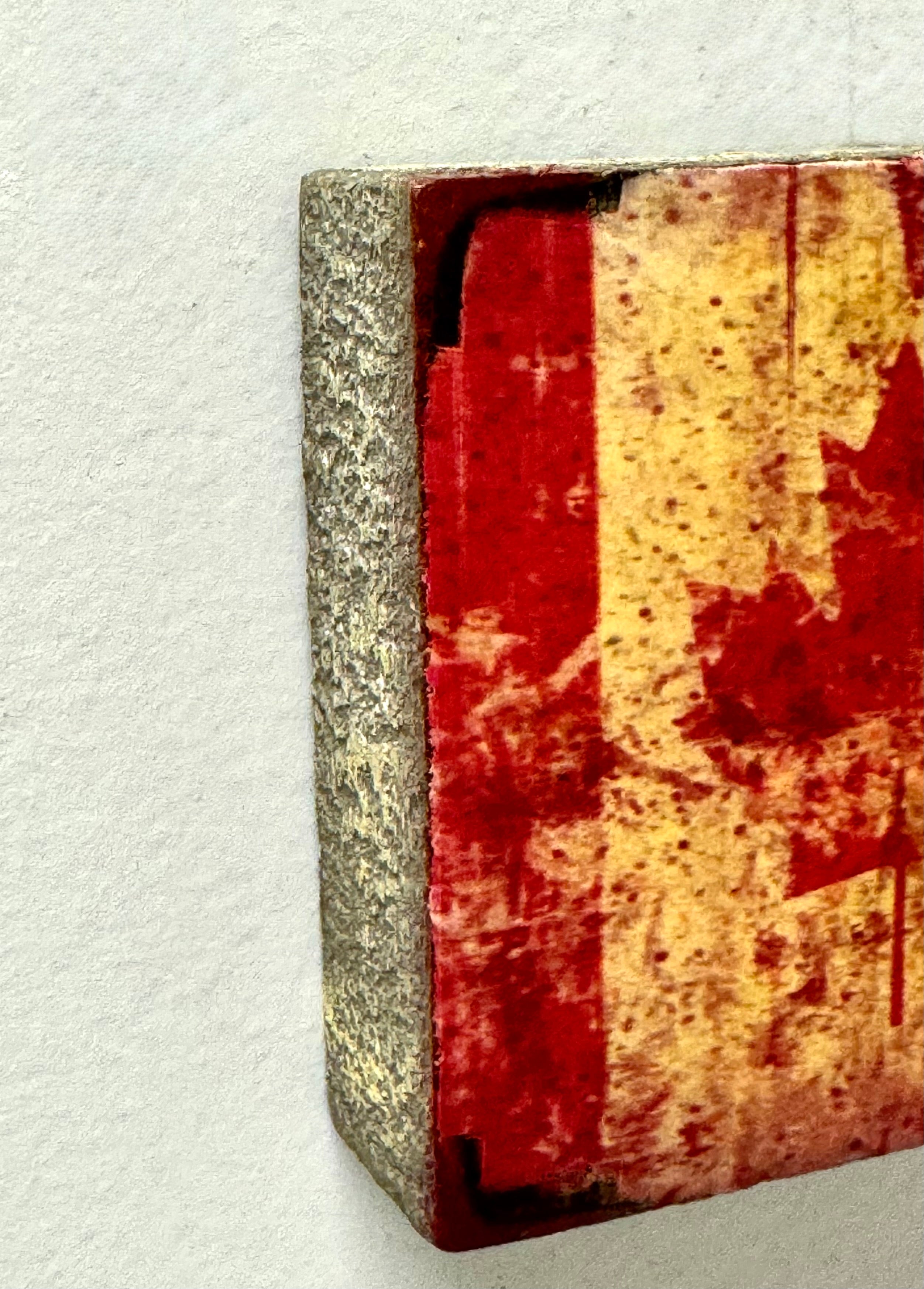 CEDAR MOUNTAIN Canada Flag 3-3/4" Art Block