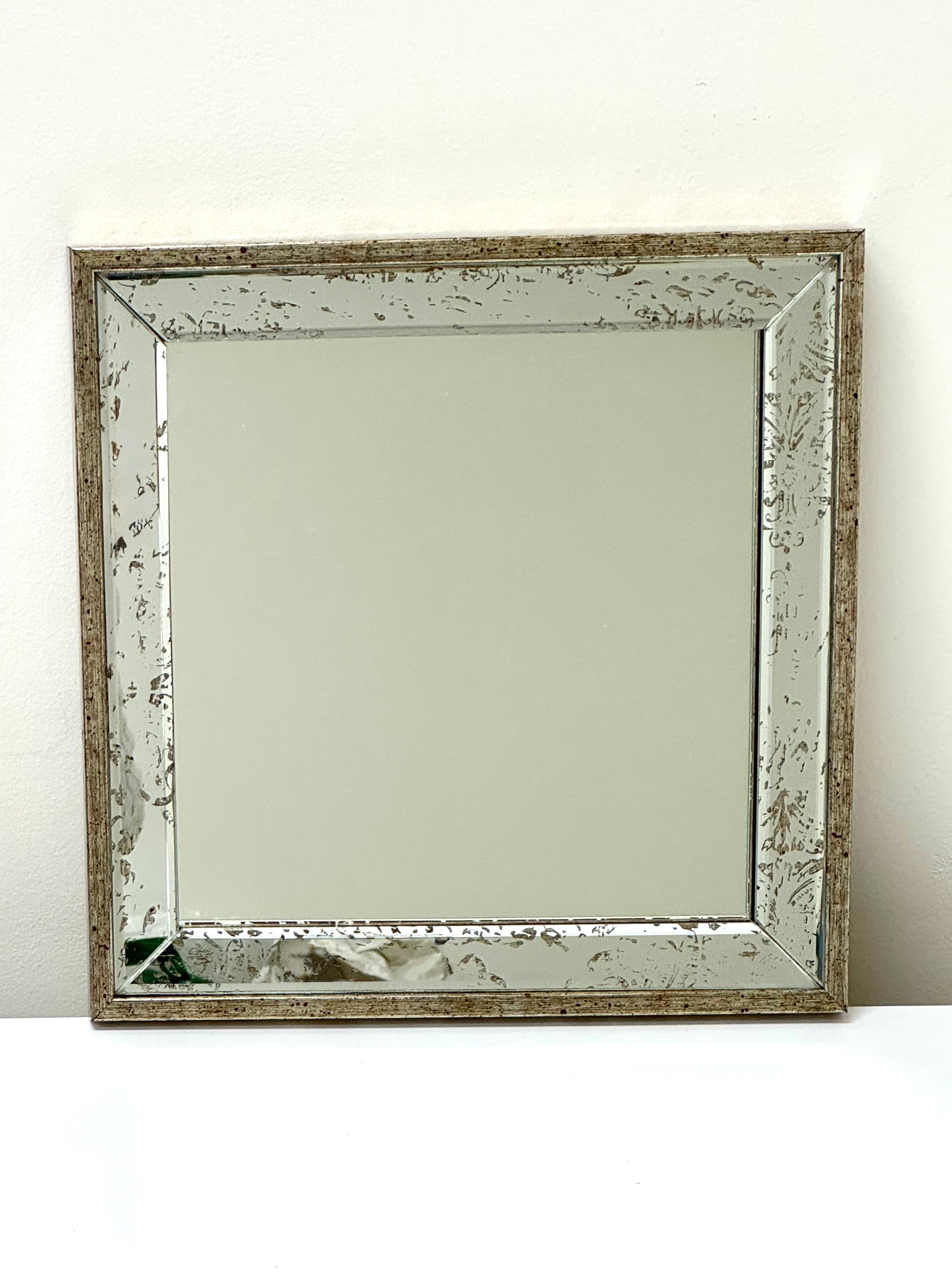 Distressed Silver Mirror