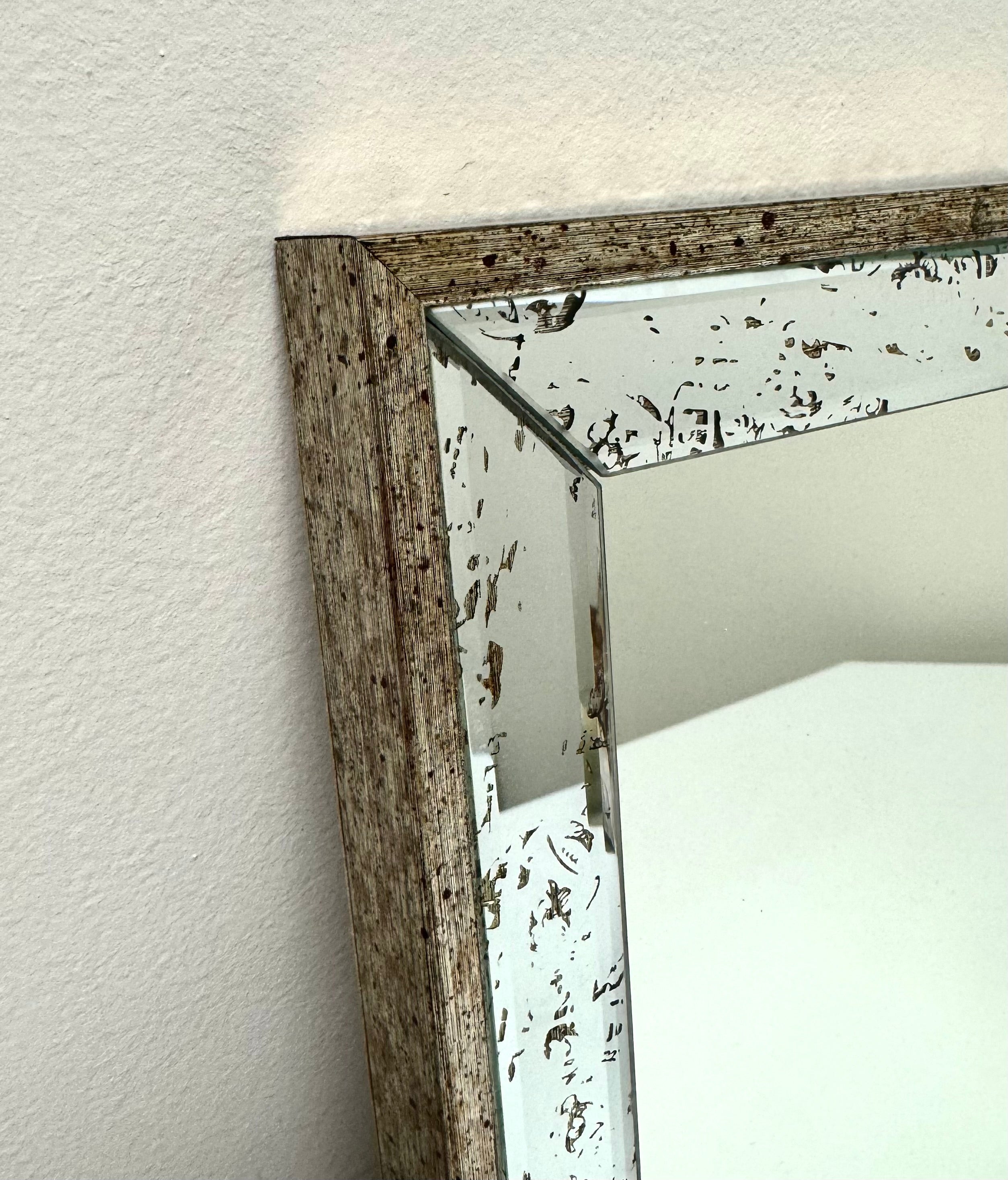 Distressed Silver Mirror