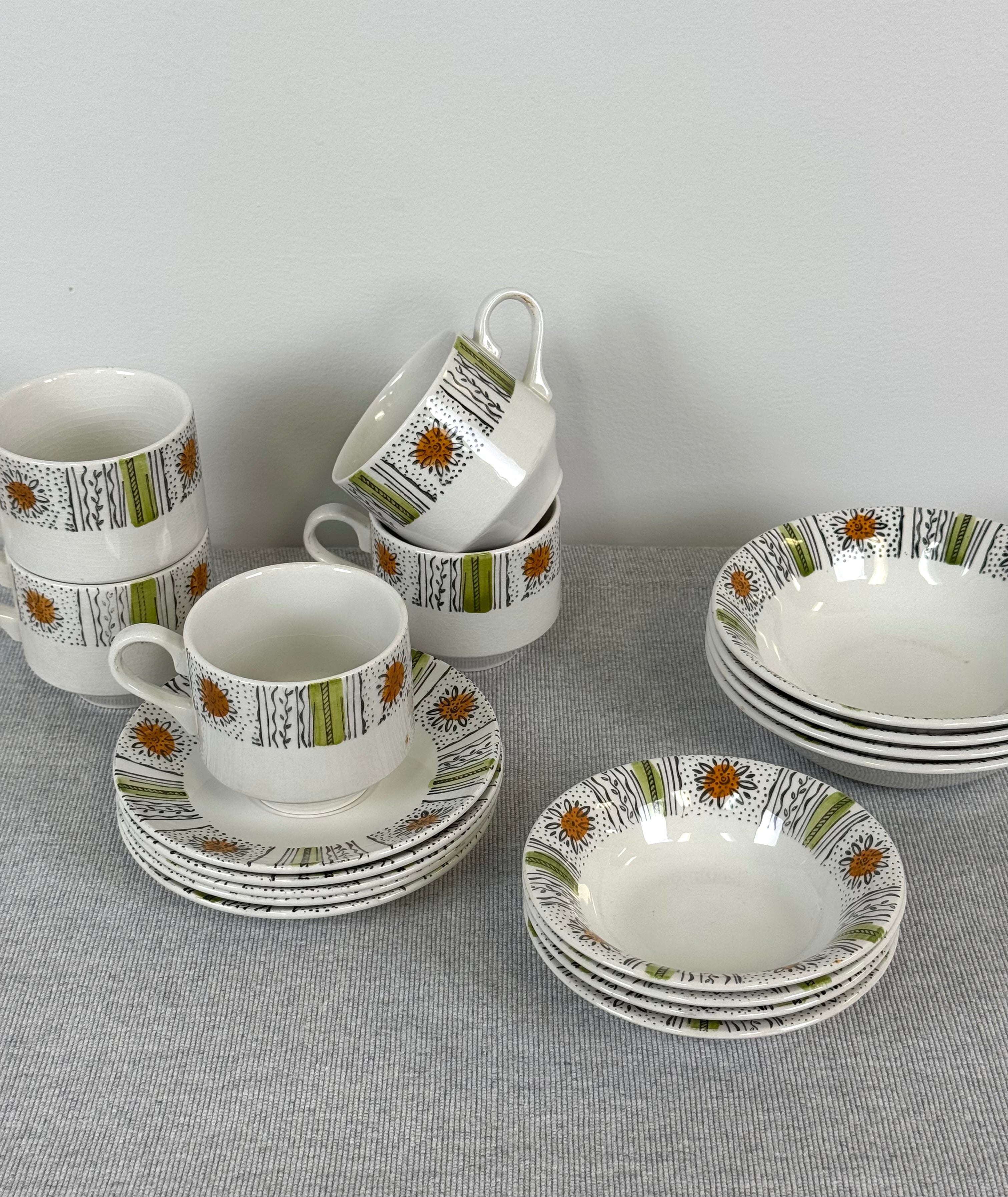 Vintage 'Capri' Breakfast Set for 4
