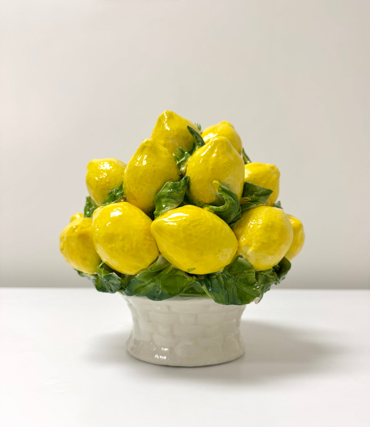 Vintage Italian Ceramic Lemon Topiary